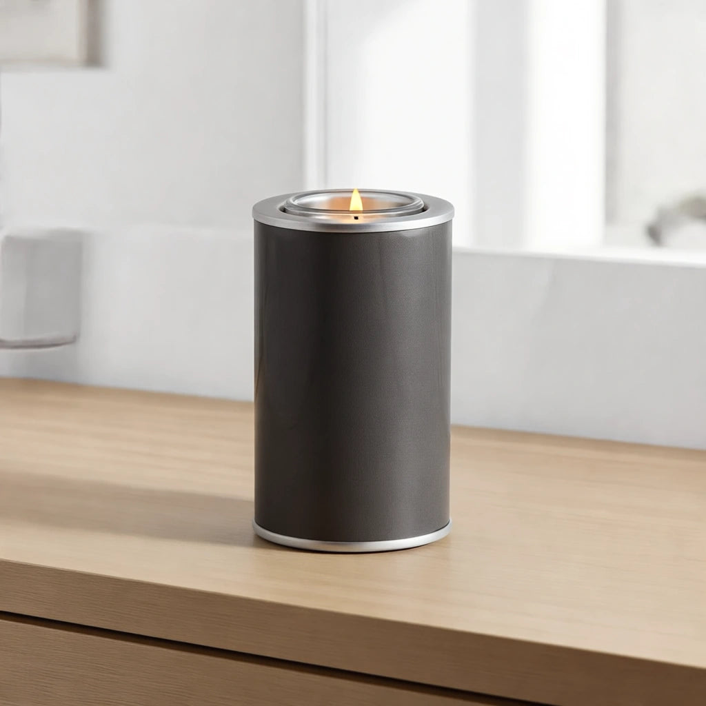 Candle Small Urn for Ashes in Graphite