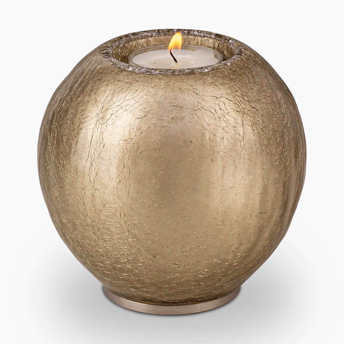 crystal candle keepsake urn for ashes in champagne