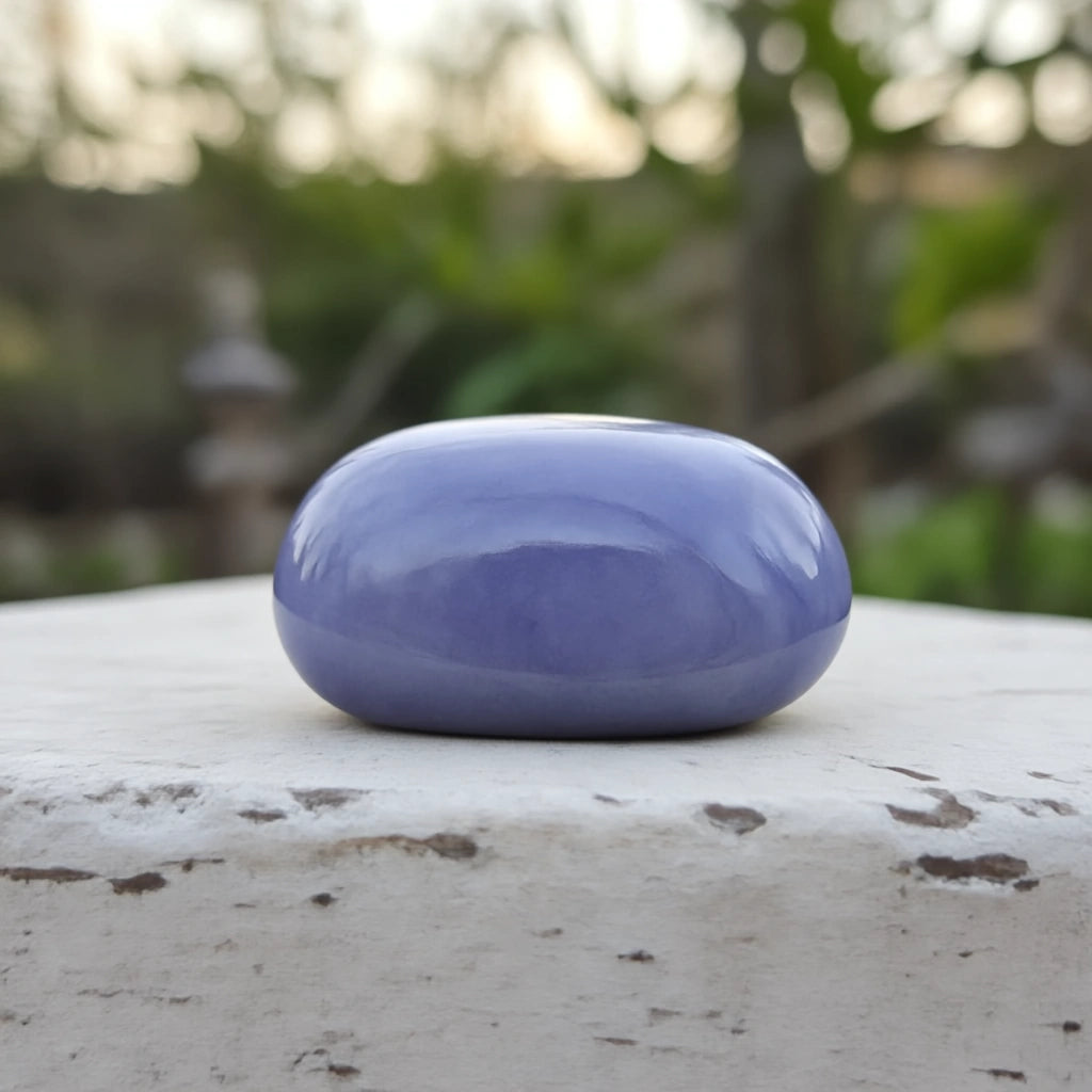 Cuddle Stone Keepsake Urn for Ashes in Light Blue
