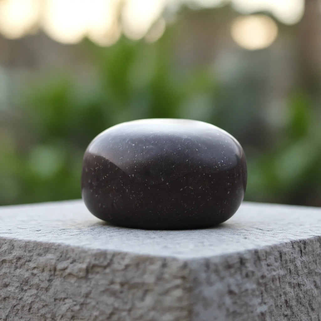 Cuddle Stone Keepsake Urn for Ashes in Steel Grey