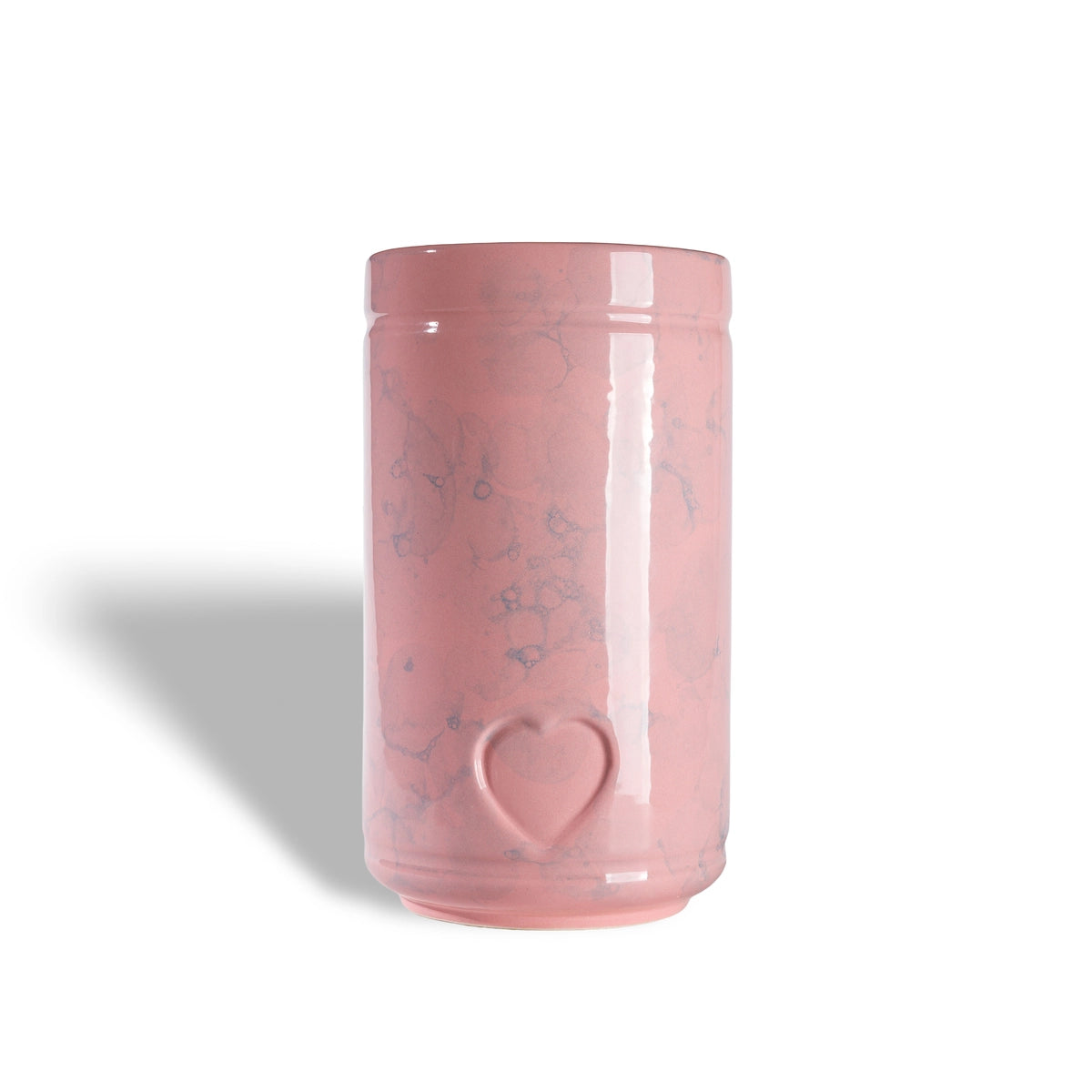 Cylinder Pet Urn for Ashes in Pink Sky