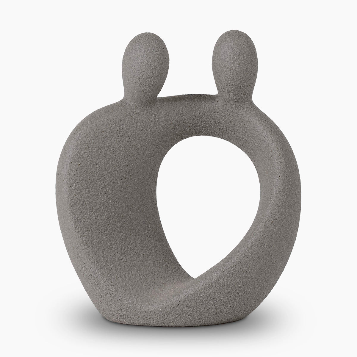 family keepsake urn for ashes in grey