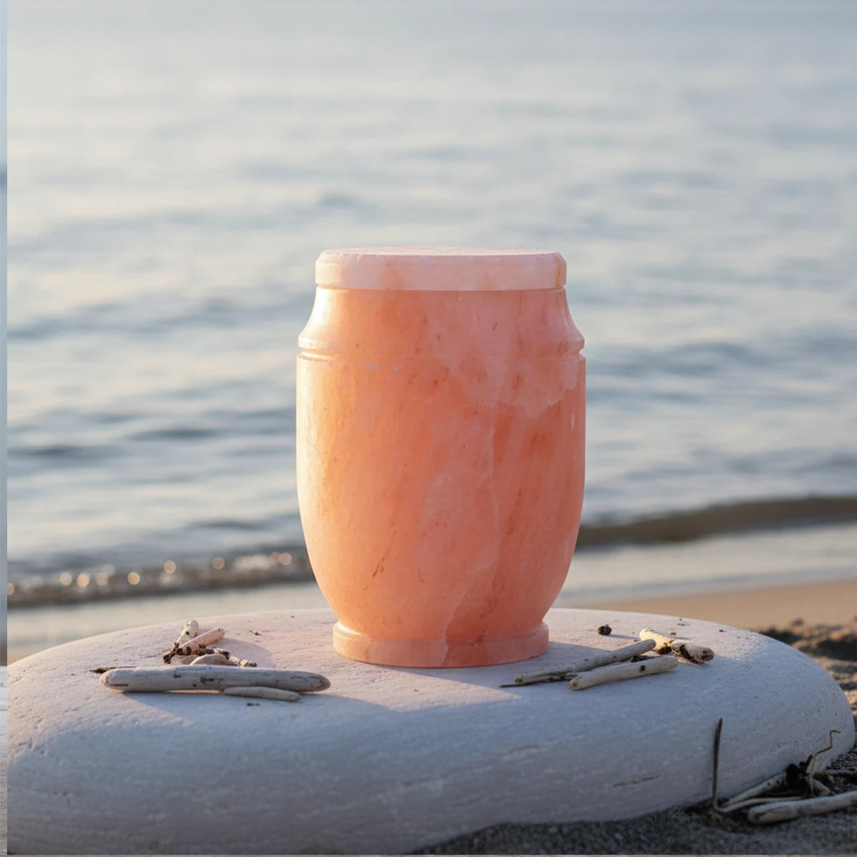 Himalayan Rock Salt Biodegradable Water Urn for Ashes - Adult