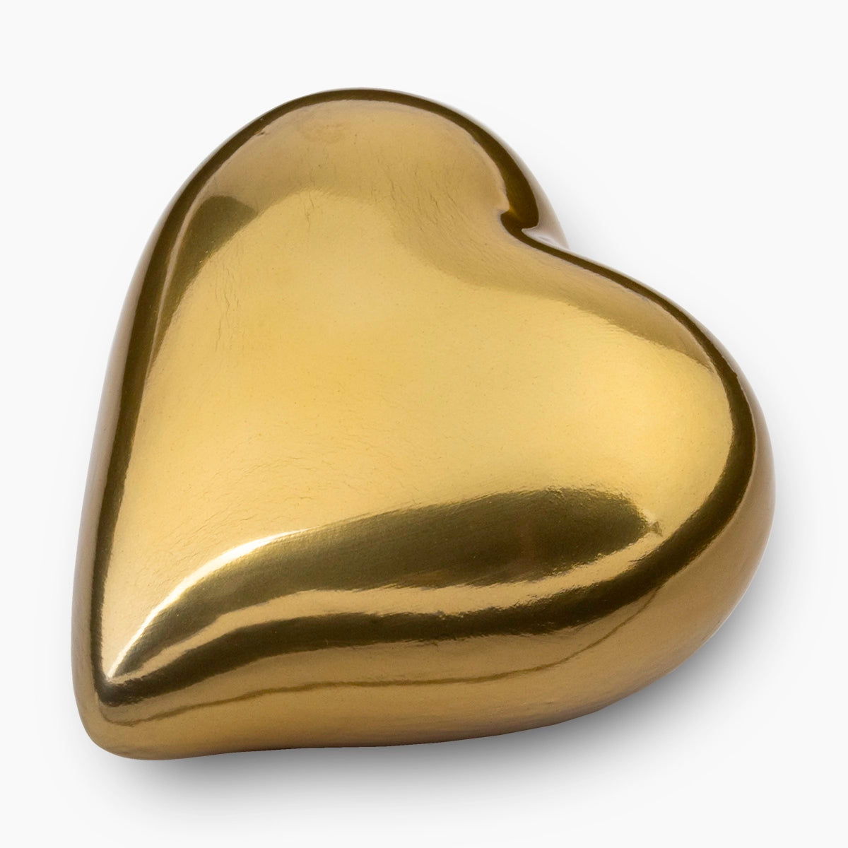 heart keepsake urn for ashes in gold