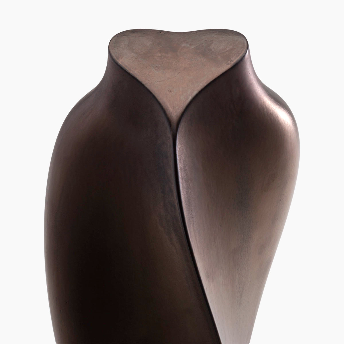 heart to heart adult cremation urn for ashes in bronze close up