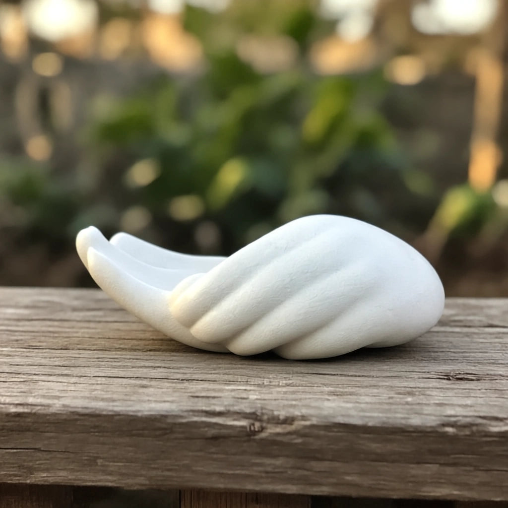 Holding Hands Keepsake Urn for Ashes in White