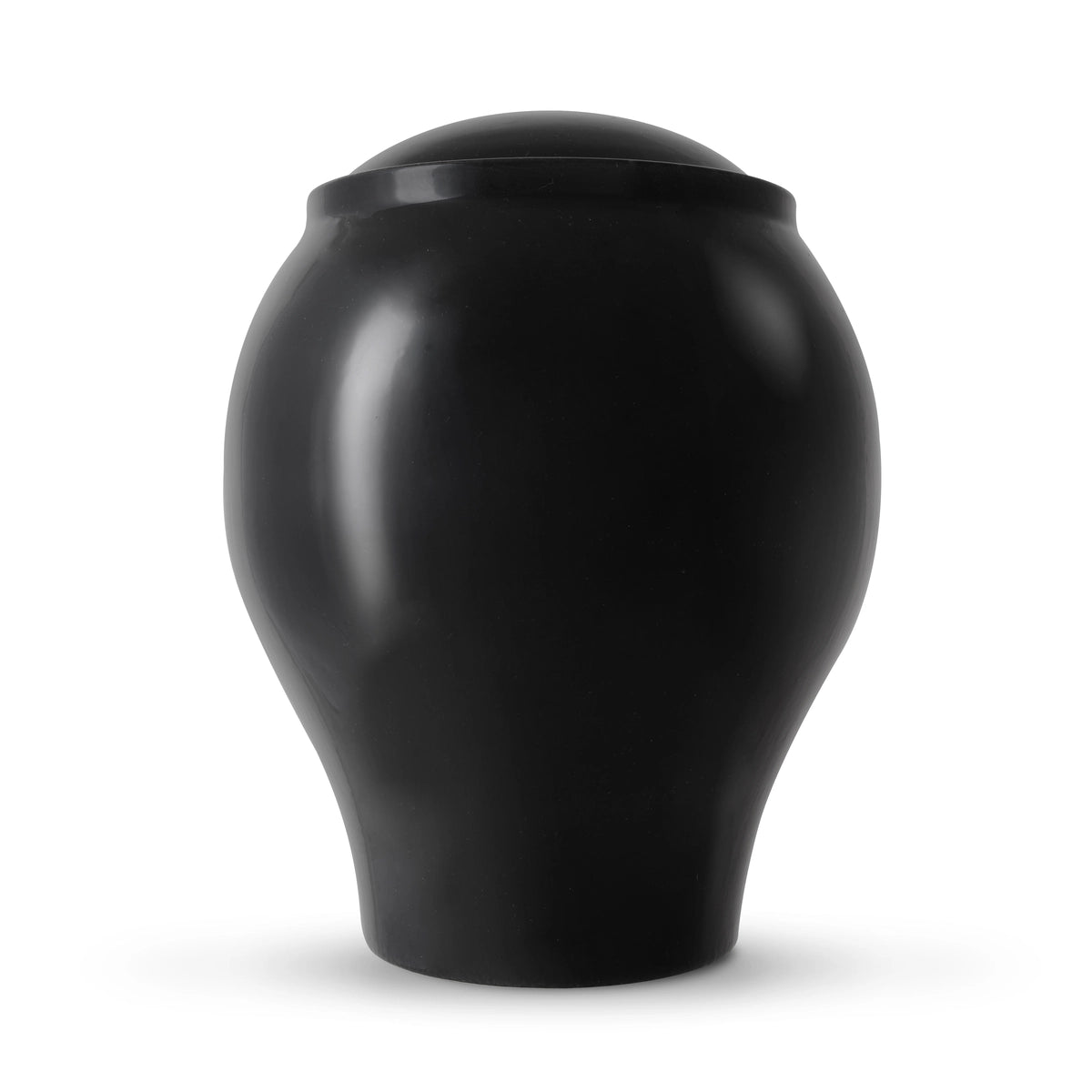 Horse Cremation Urn for Ashes in Pure Black