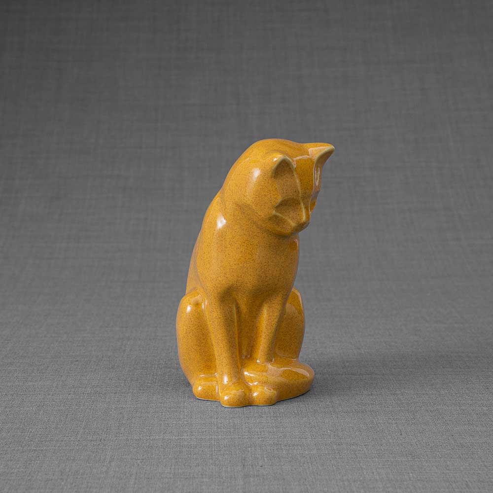 Kitten Urn For Ashes Amber Front Right