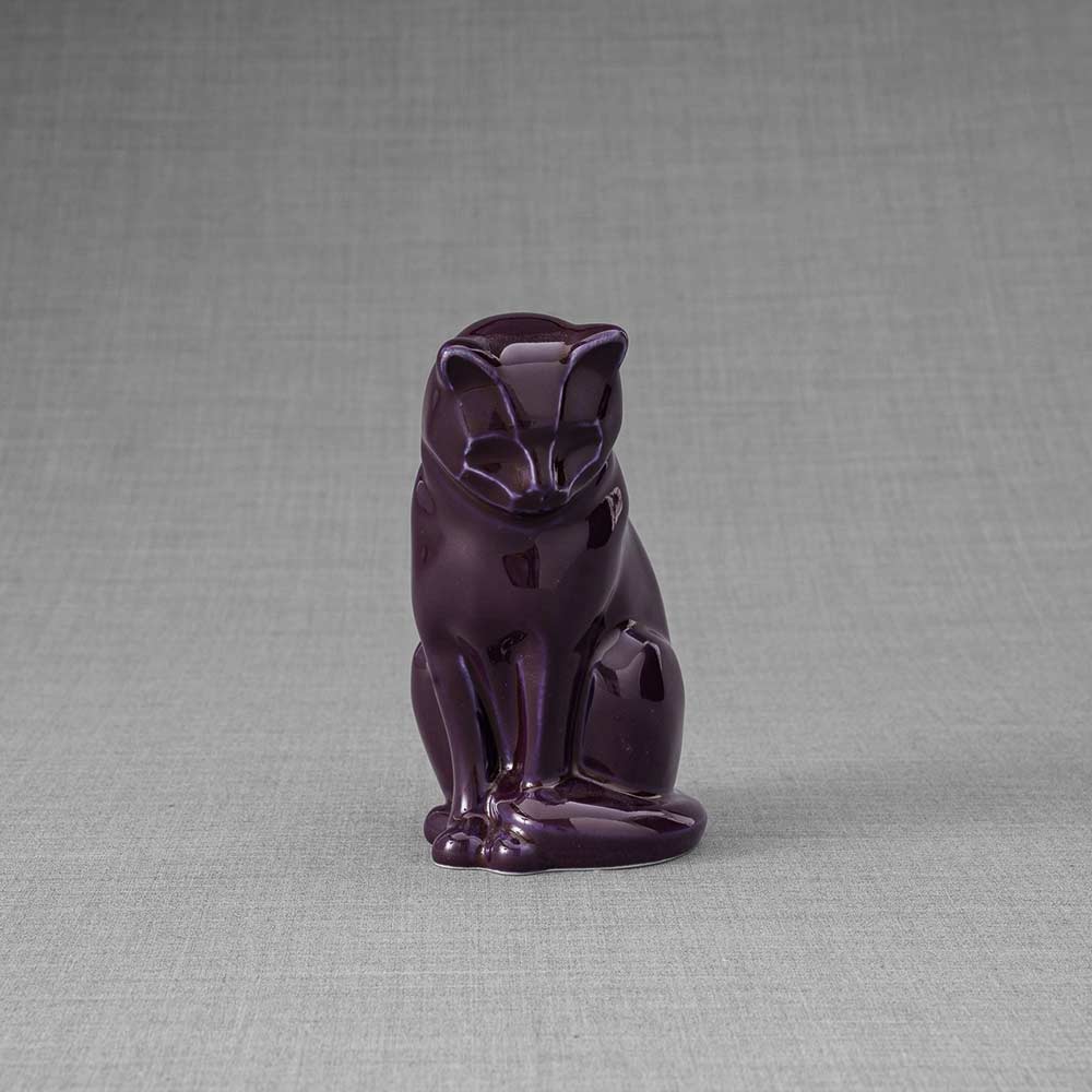 Kitten Urn For Ashes Violet