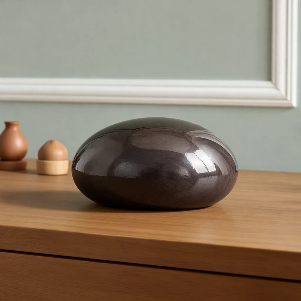 Lava Stone Crystal Medium Urn for Ashes