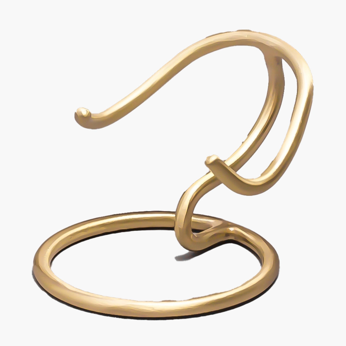 metal heart keepsake urn display stand in gold