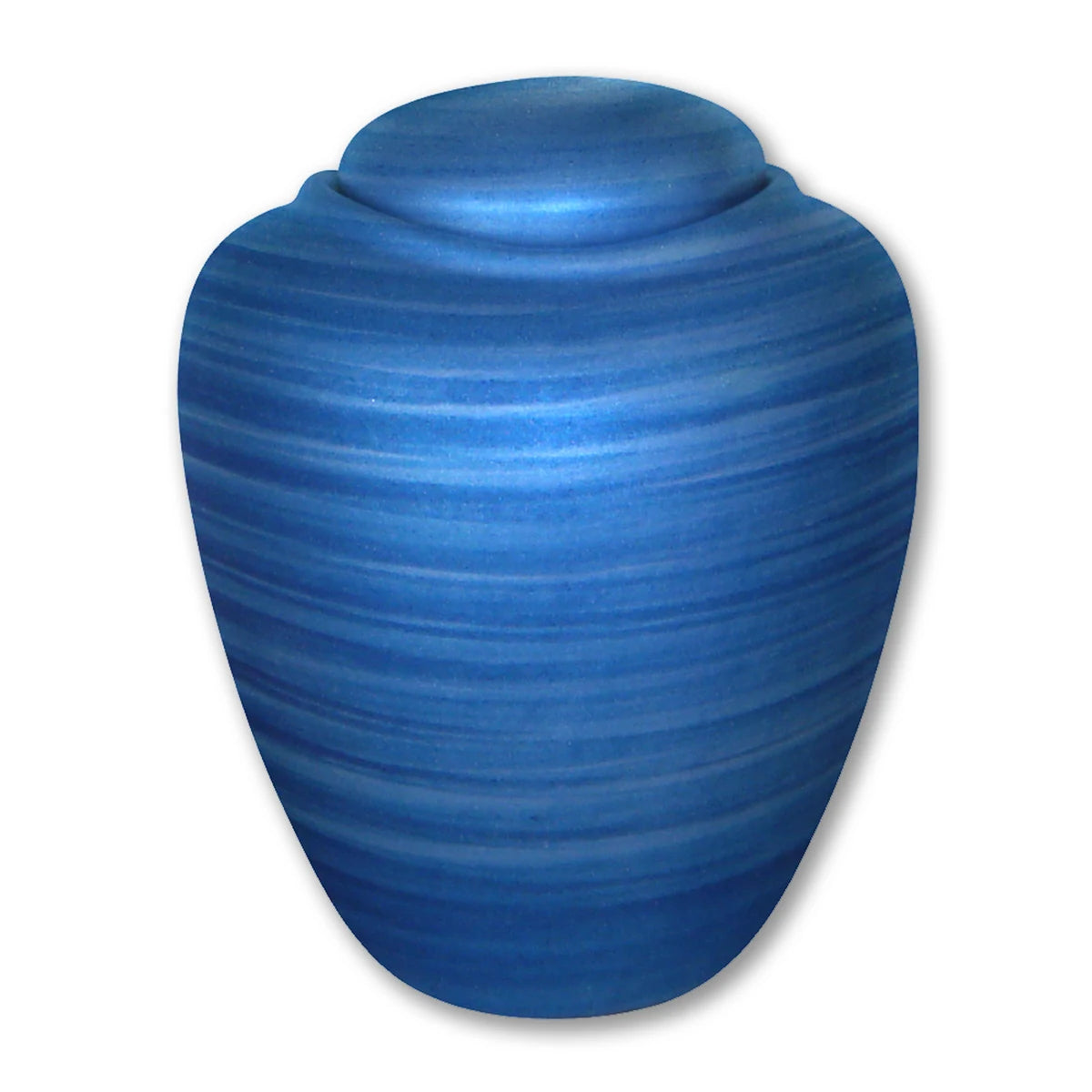 Oceane Blue with Swirls Biodegradable Water Urn for Ashes - Adult