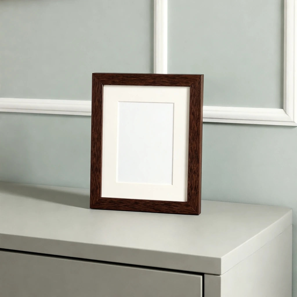 Pet Memorial Photo Frame in Dark Brown - Small