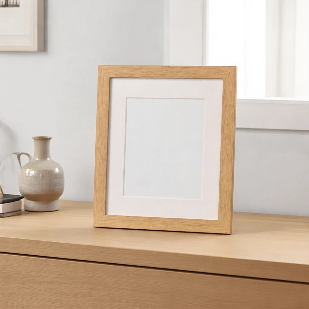 Pet Memorial Photo Frame in Light Brown - Medium