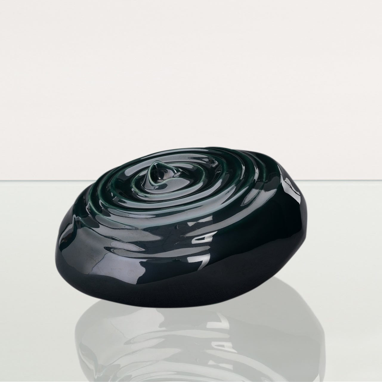 Ripples Adult Cremation Urn for Ashes in Oxide Green