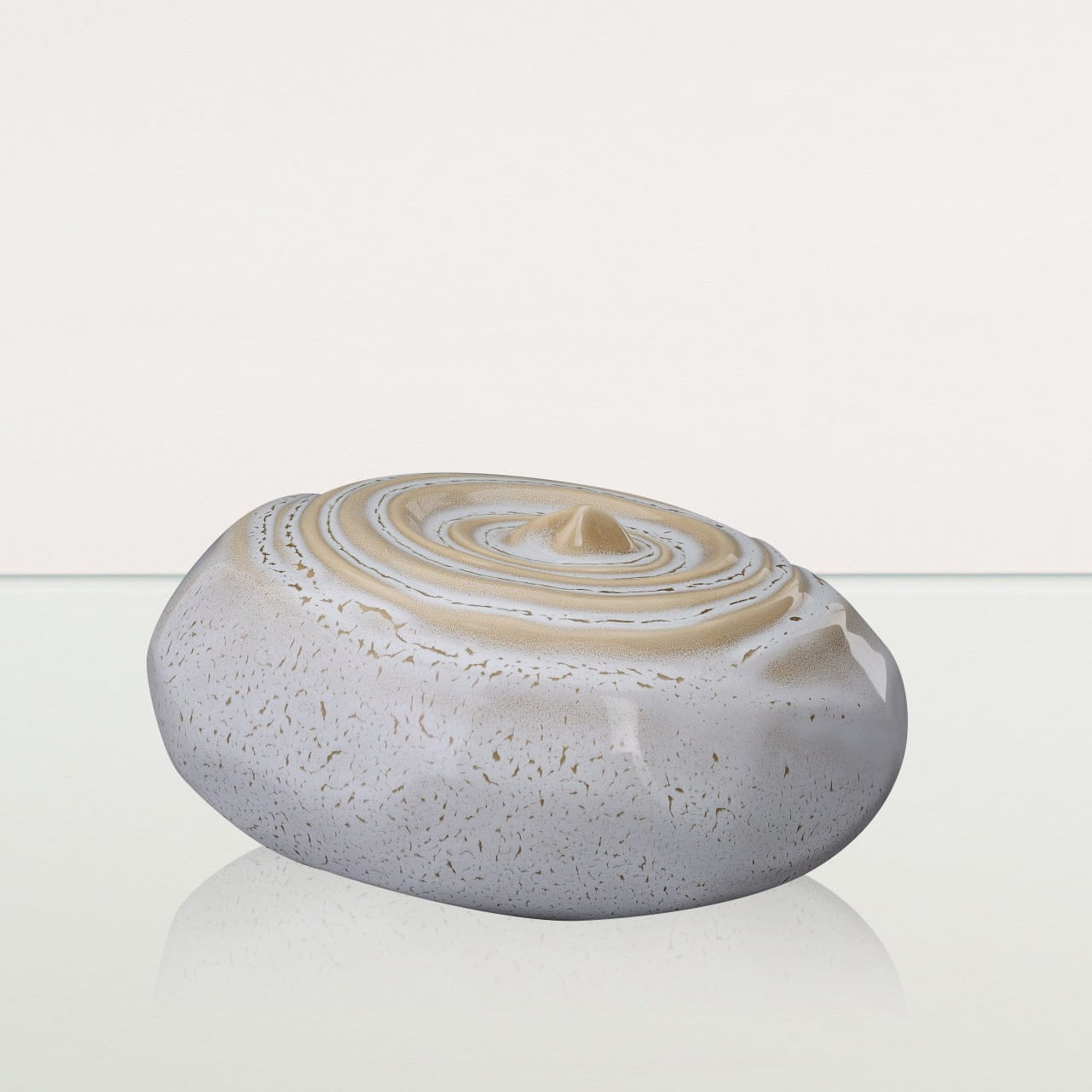 Ripples Adult Cremation Urn for Ashes in Beige Melange