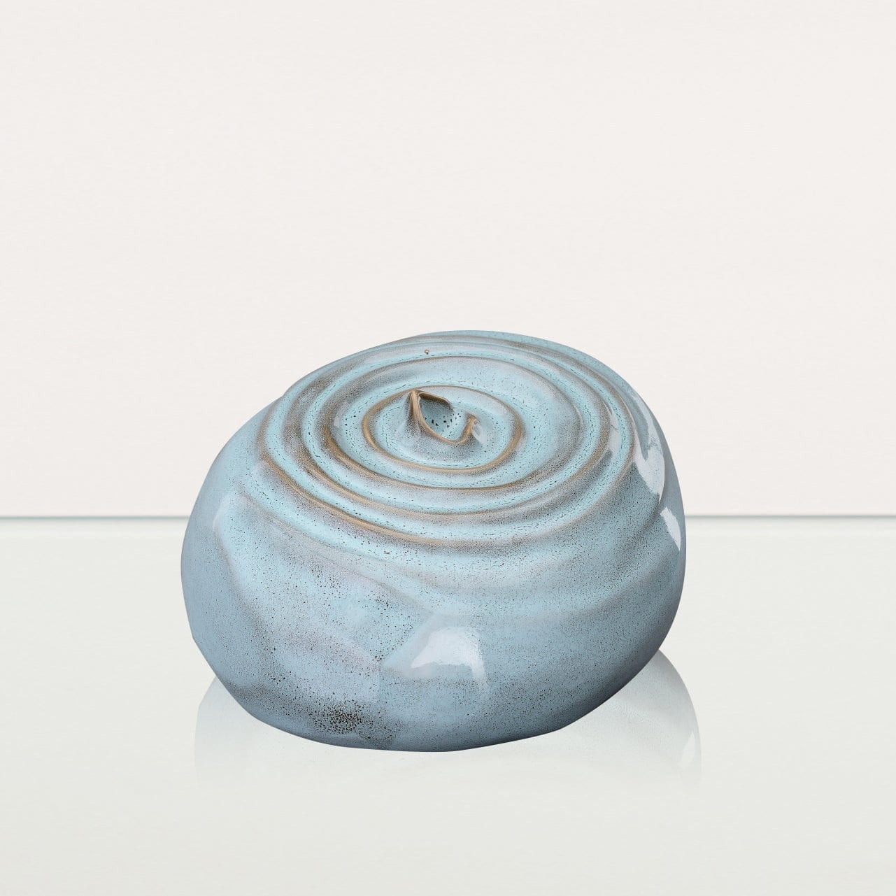 Ripples Adult Cremation Urn for Ashes in Oily Green