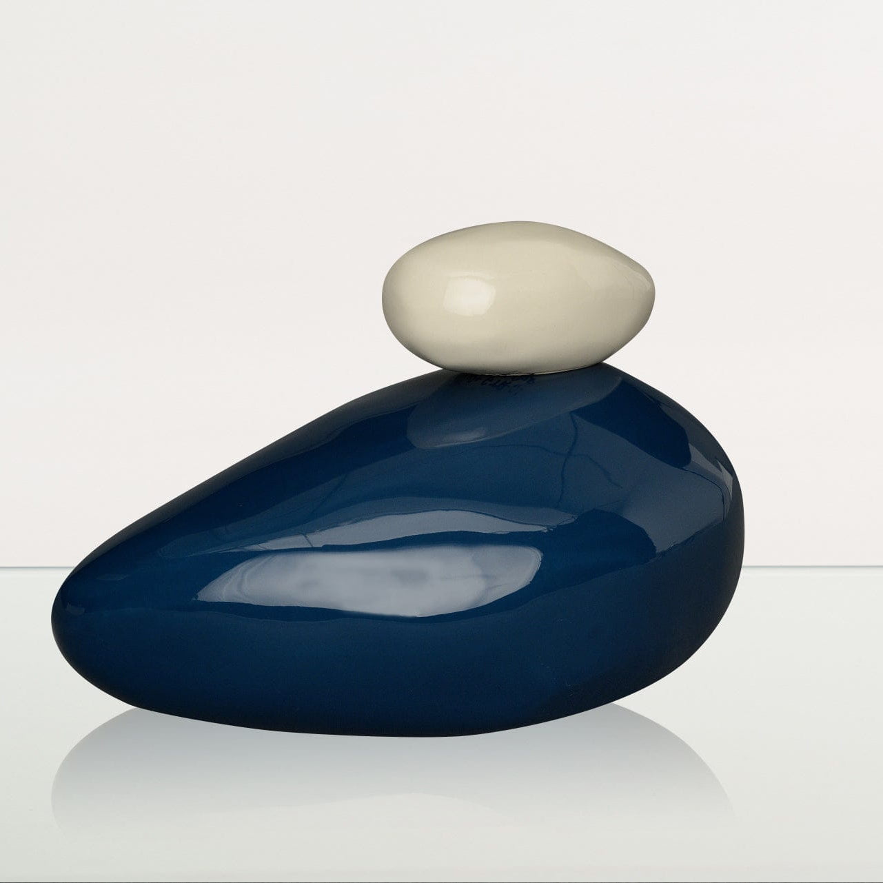 Pebbles Adult Cremation Urn for Ashes in Light Blue