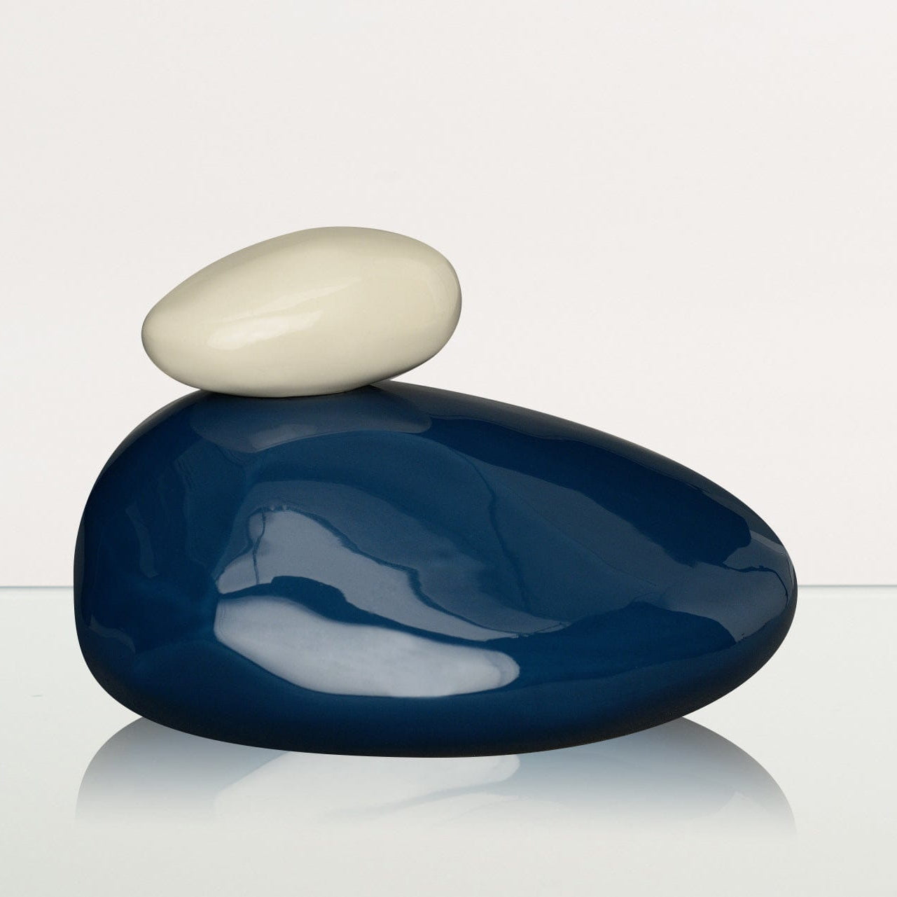 Pebbles Adult Cremation Urn for Ashes in Light Blue