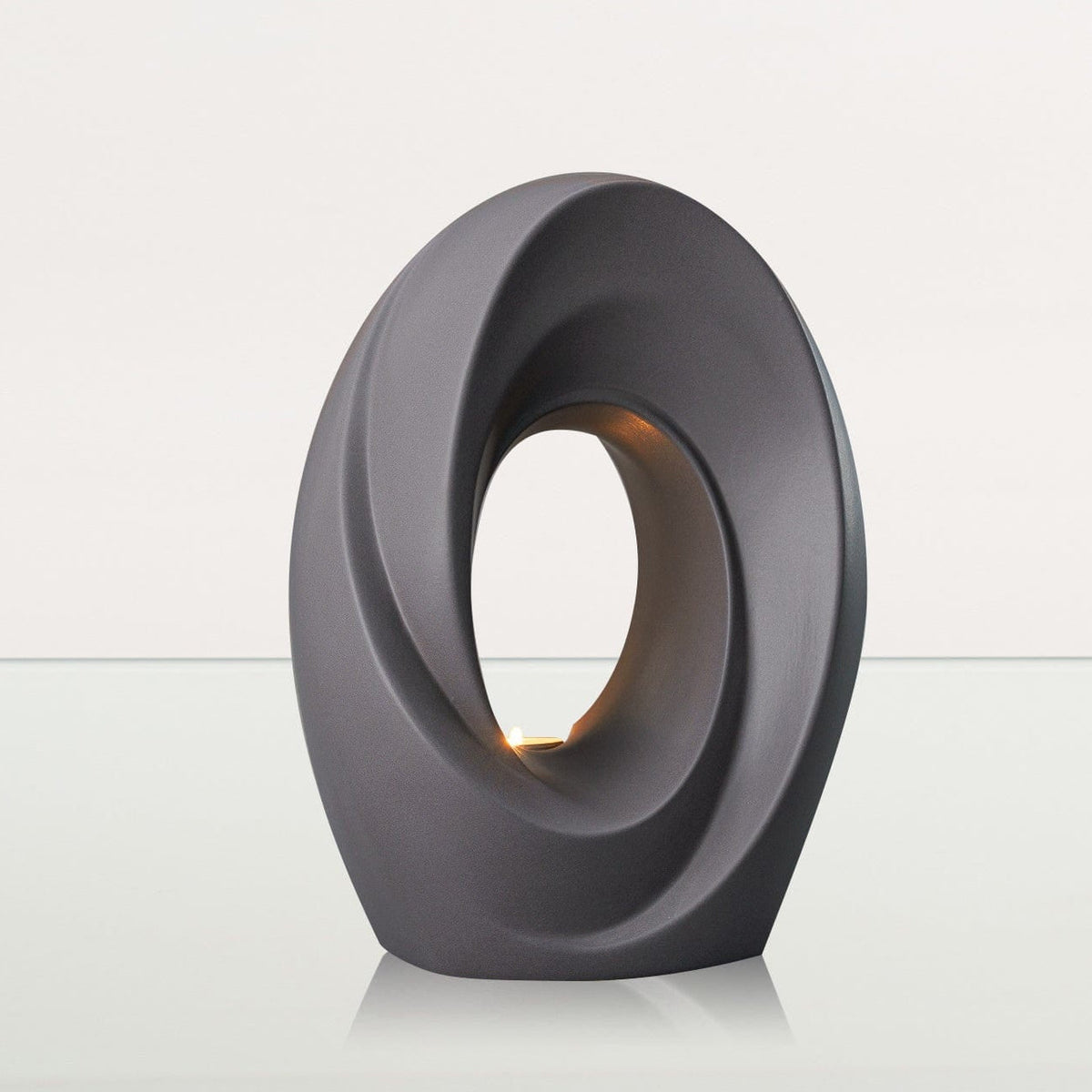 The Passage Adult Cremation Urn for Ashes in Matte Grey
