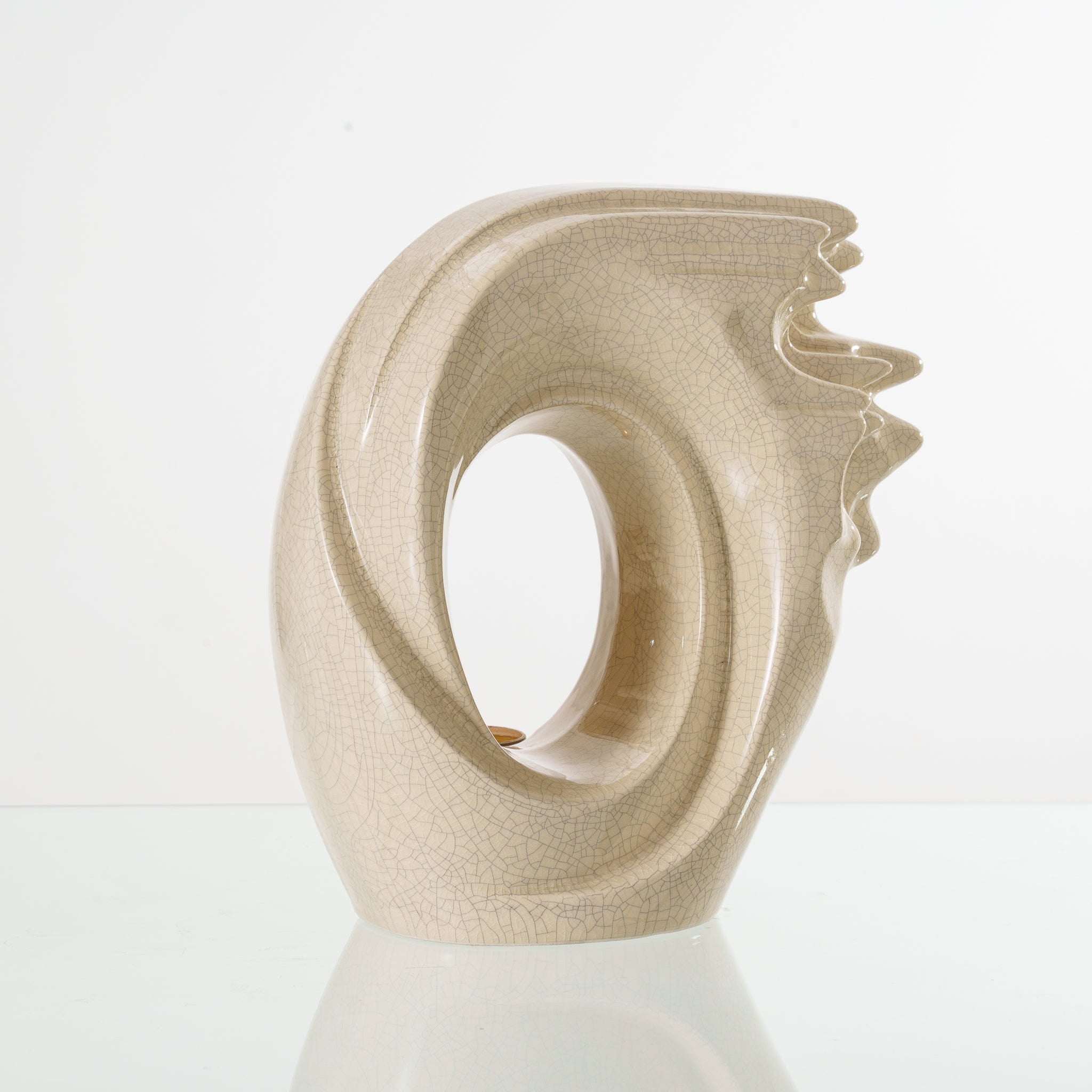 Zephyr Adult Cremation Urn for Ashes in Crackle Glaze