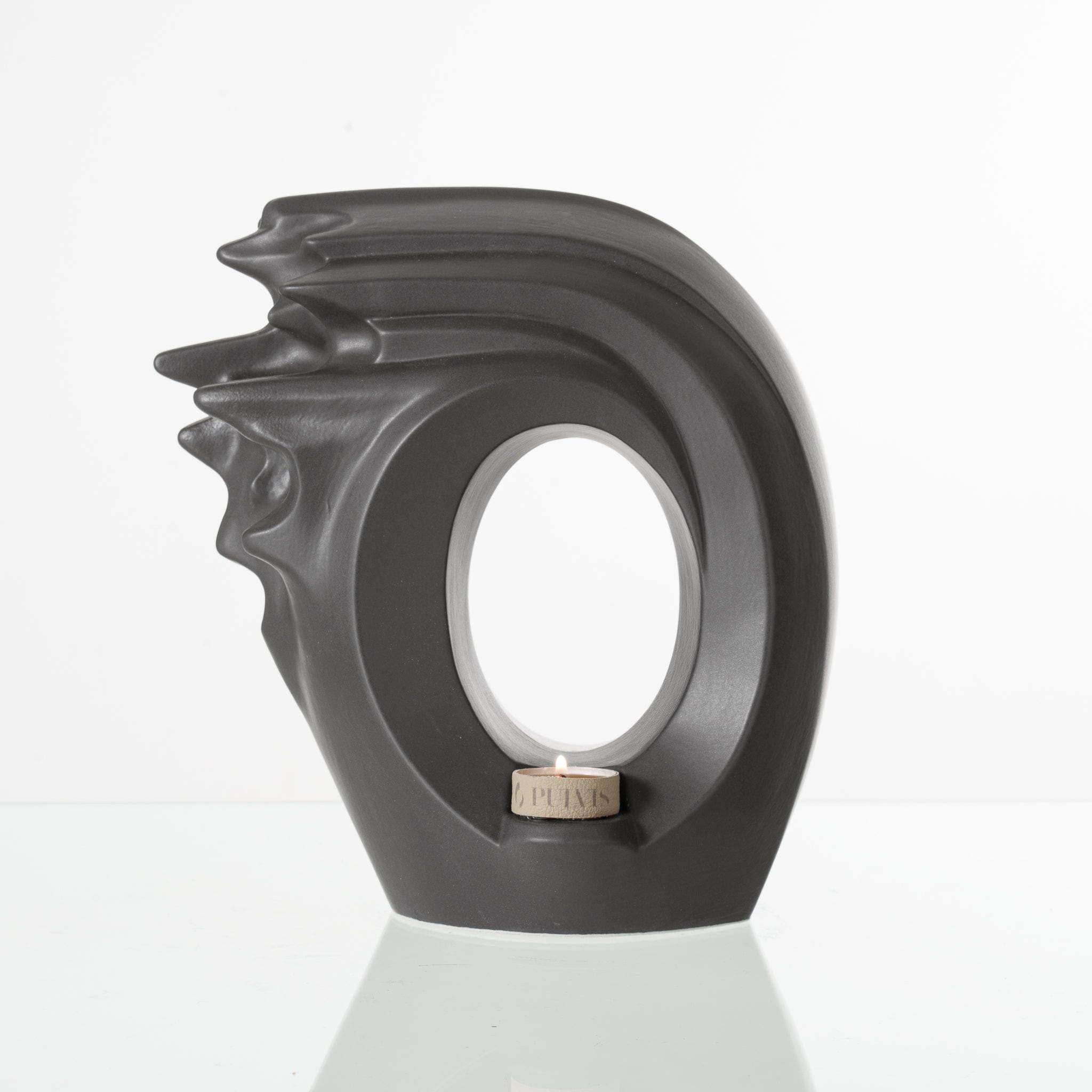 Zephyr Adult Cremation Urn for Ashes in Matte Grey