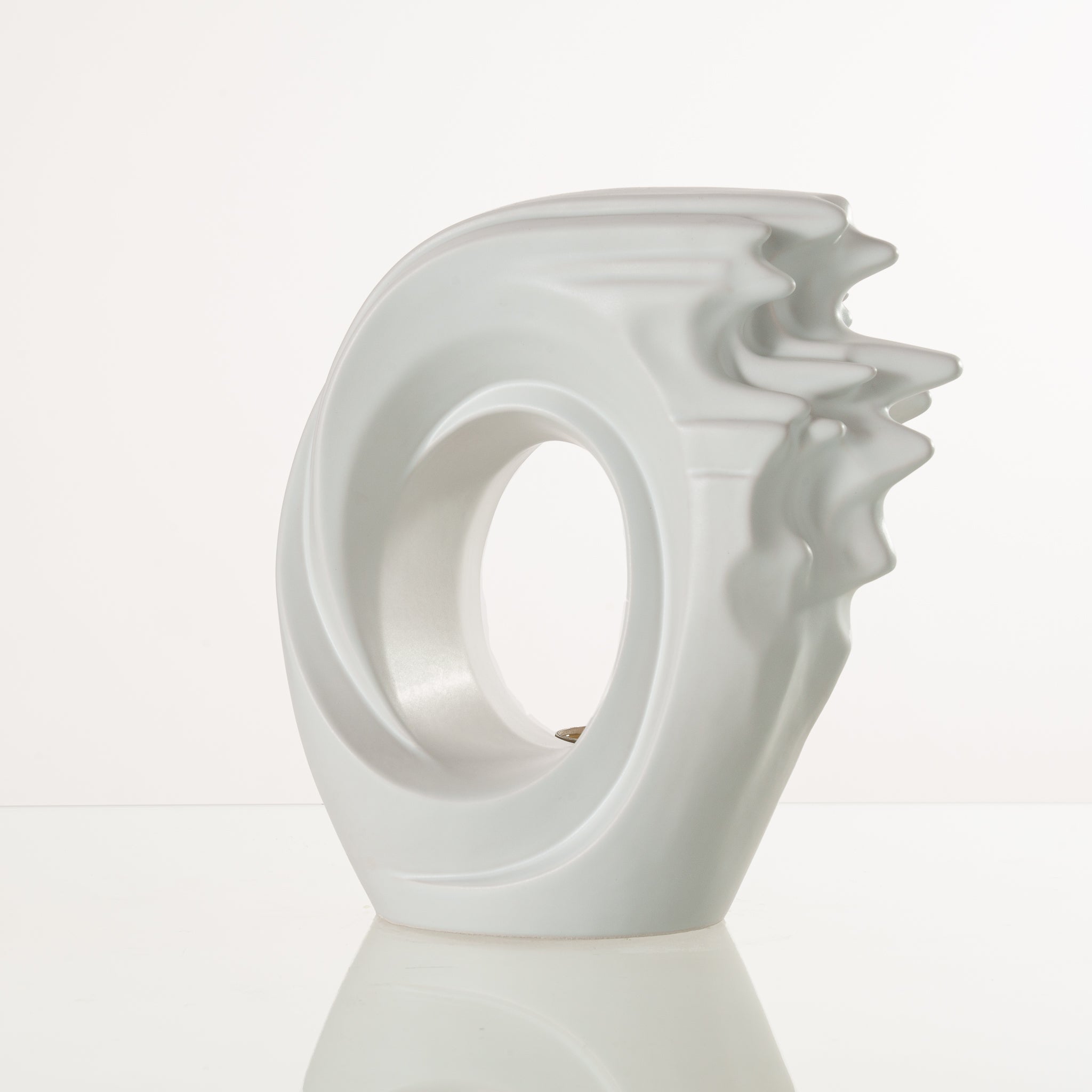 Zephyr Adult Cremation Urn for Ashes in Matte White