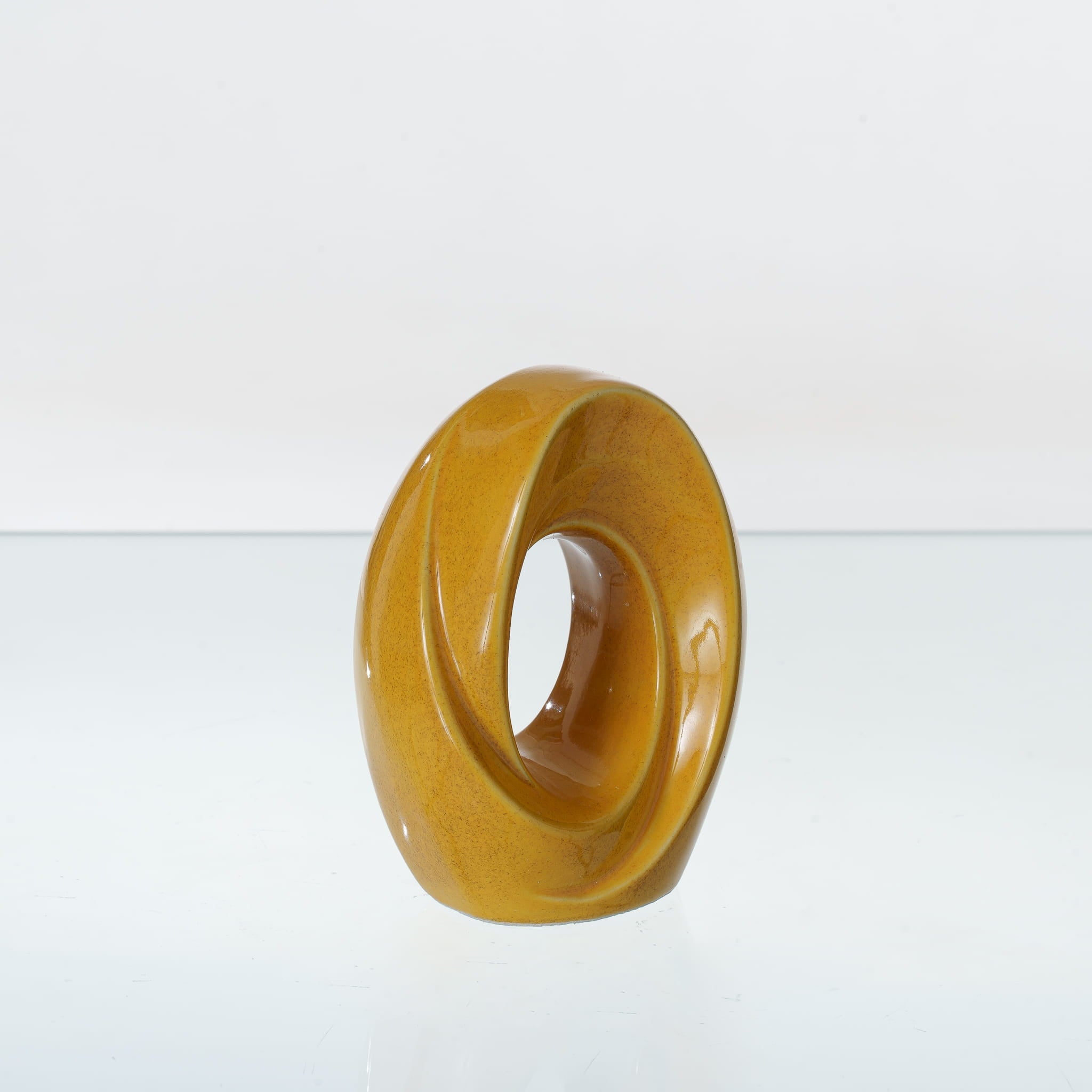 The Passage Mini Urn for Ashes in Amber Yellow