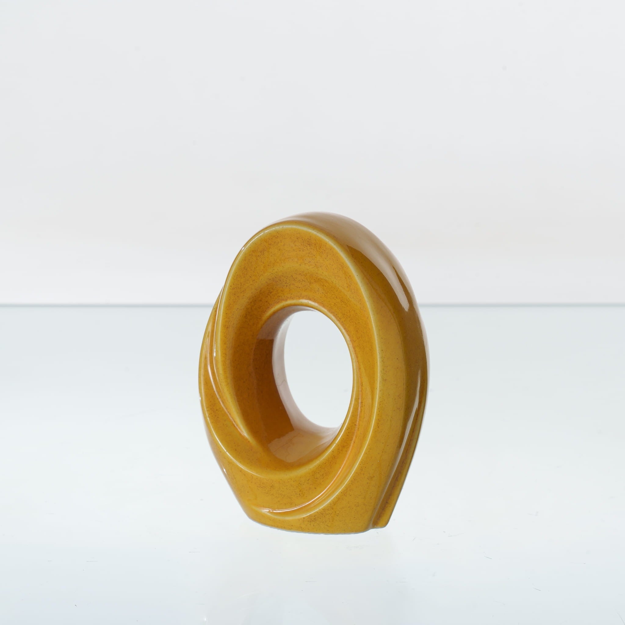 The Passage Mini Urn for Ashes in Amber Yellow