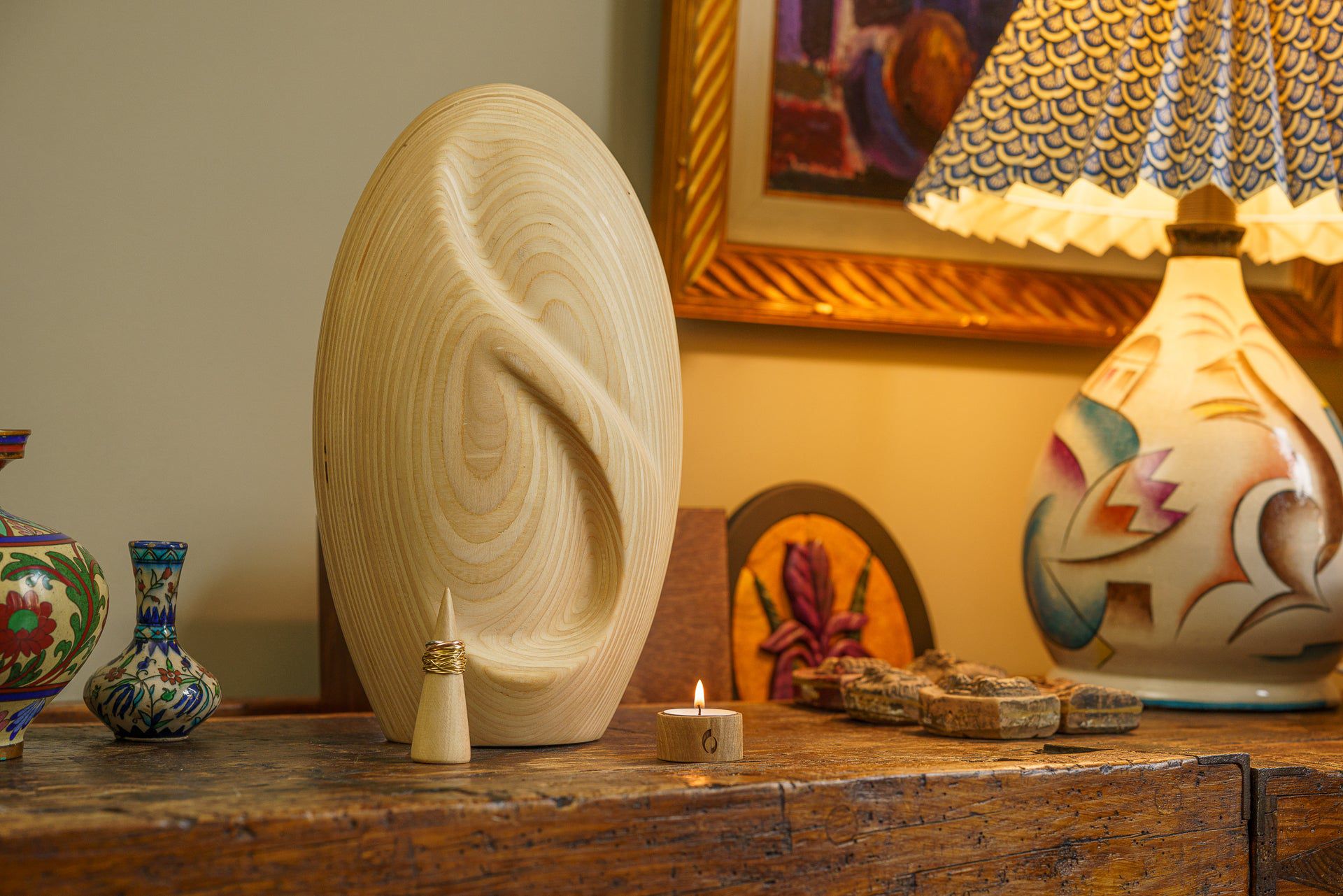 Infinity Wooden Urn for Ashes - Premium Plywood