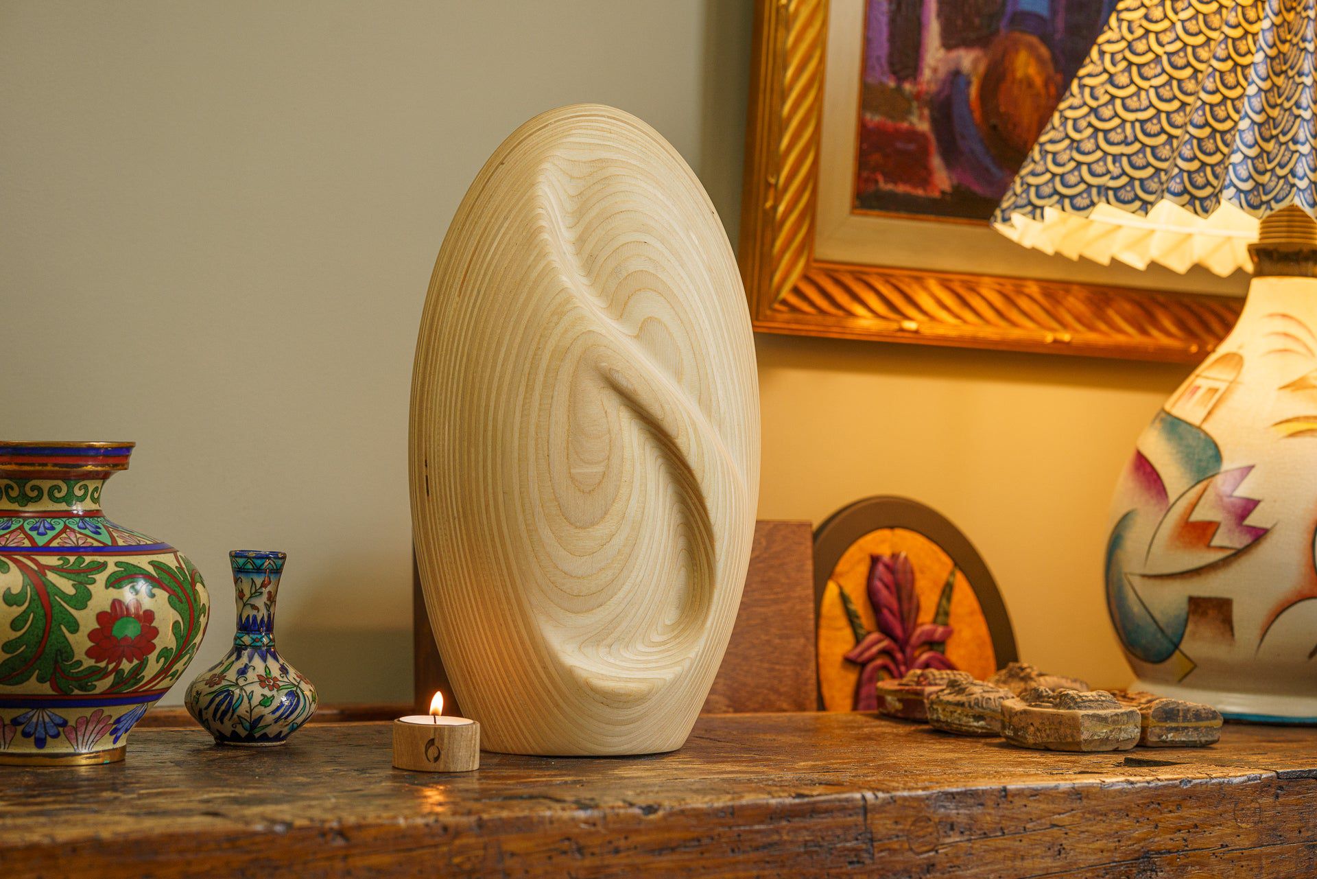 Infinity Wooden Urn for Ashes - Premium Plywood