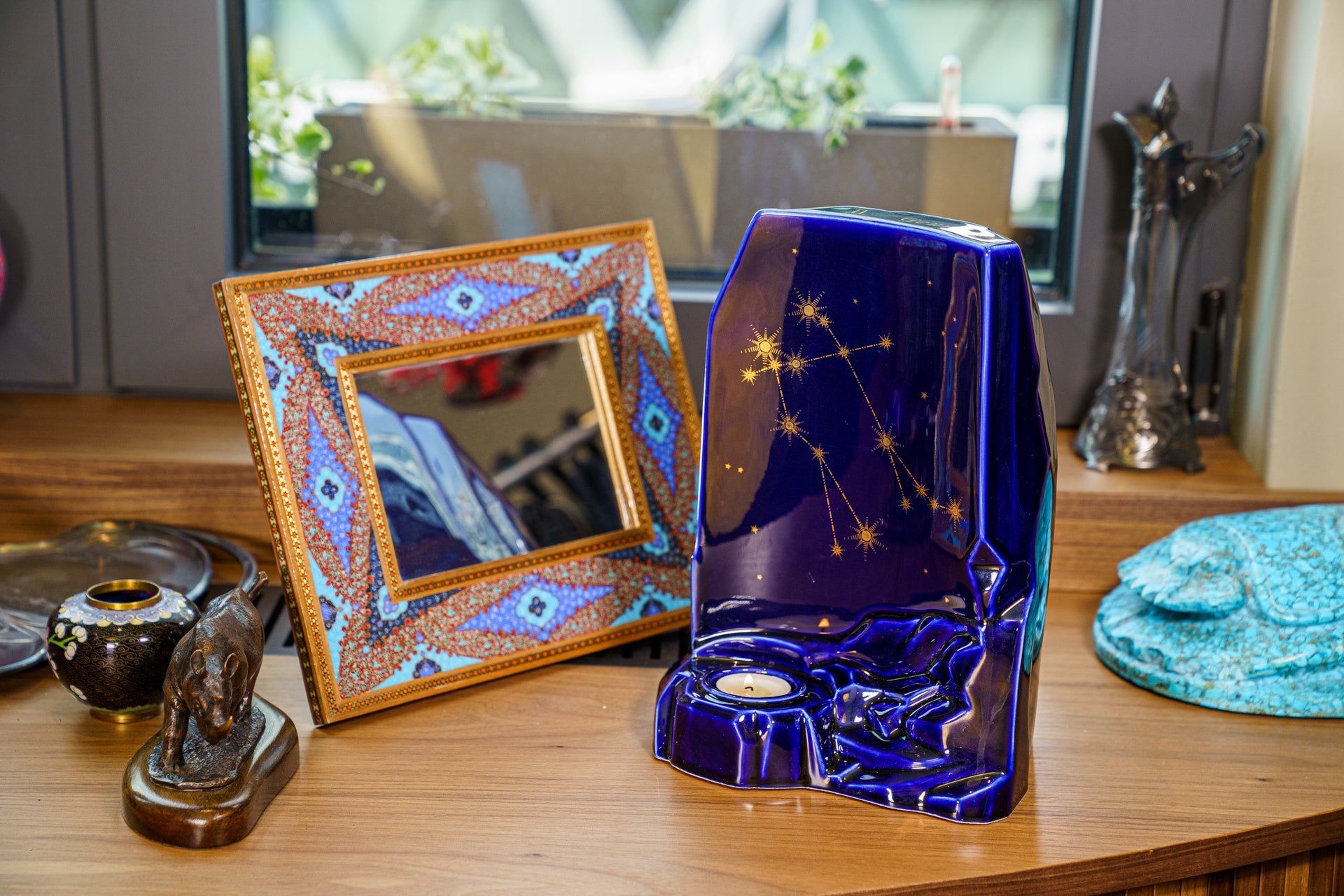 Zodiac Gemini Small Urn for Ashes