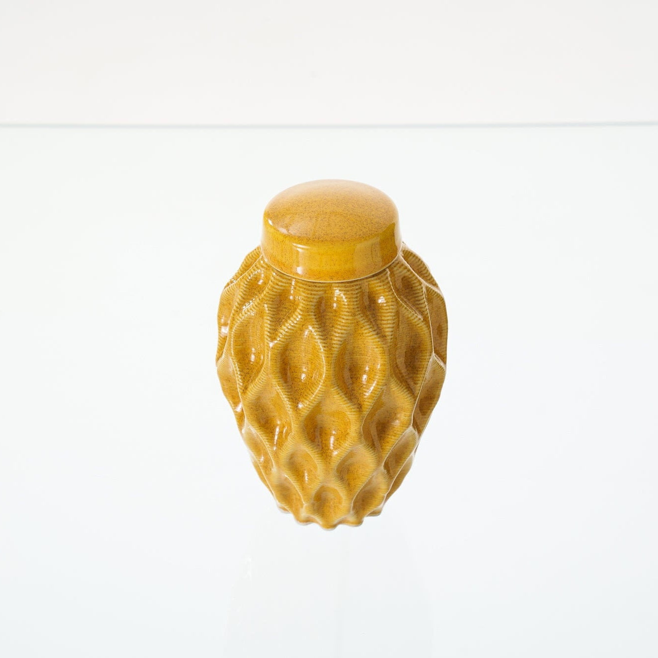 Echo Keepsake Urn for Ashes in Amber Yellow