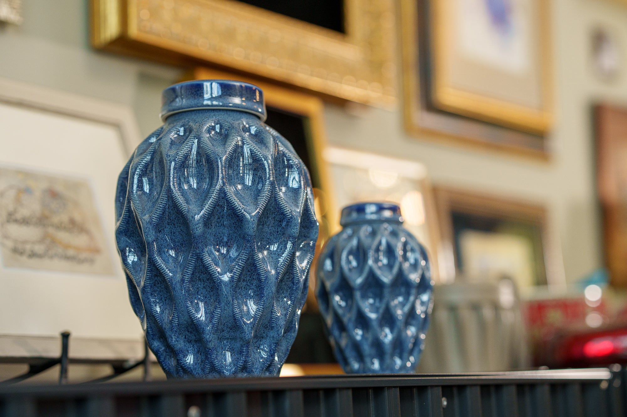 Echo Keepsake Urn for Ashes in Blue