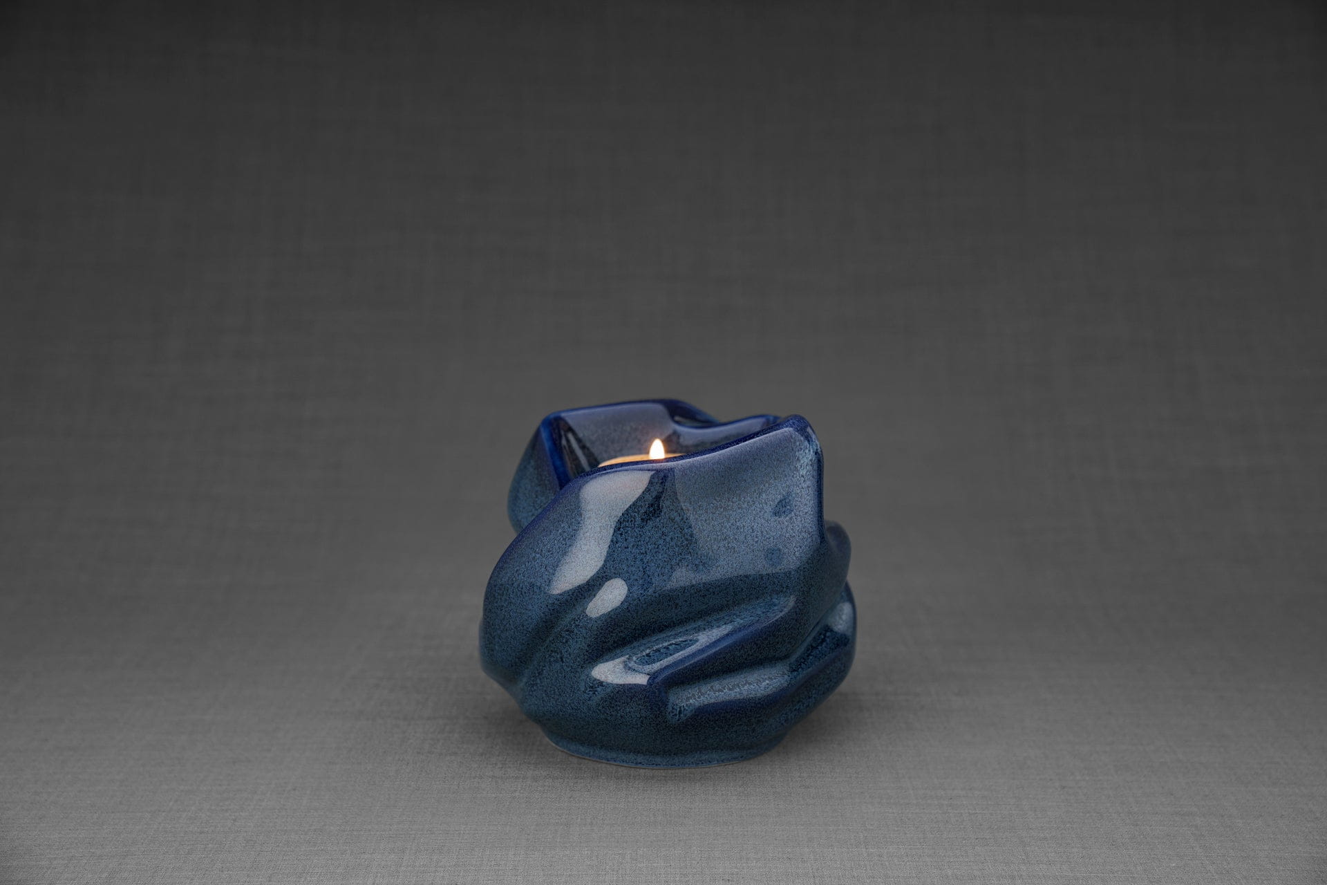 Candle Keepsake Urn for Ashes in Blue