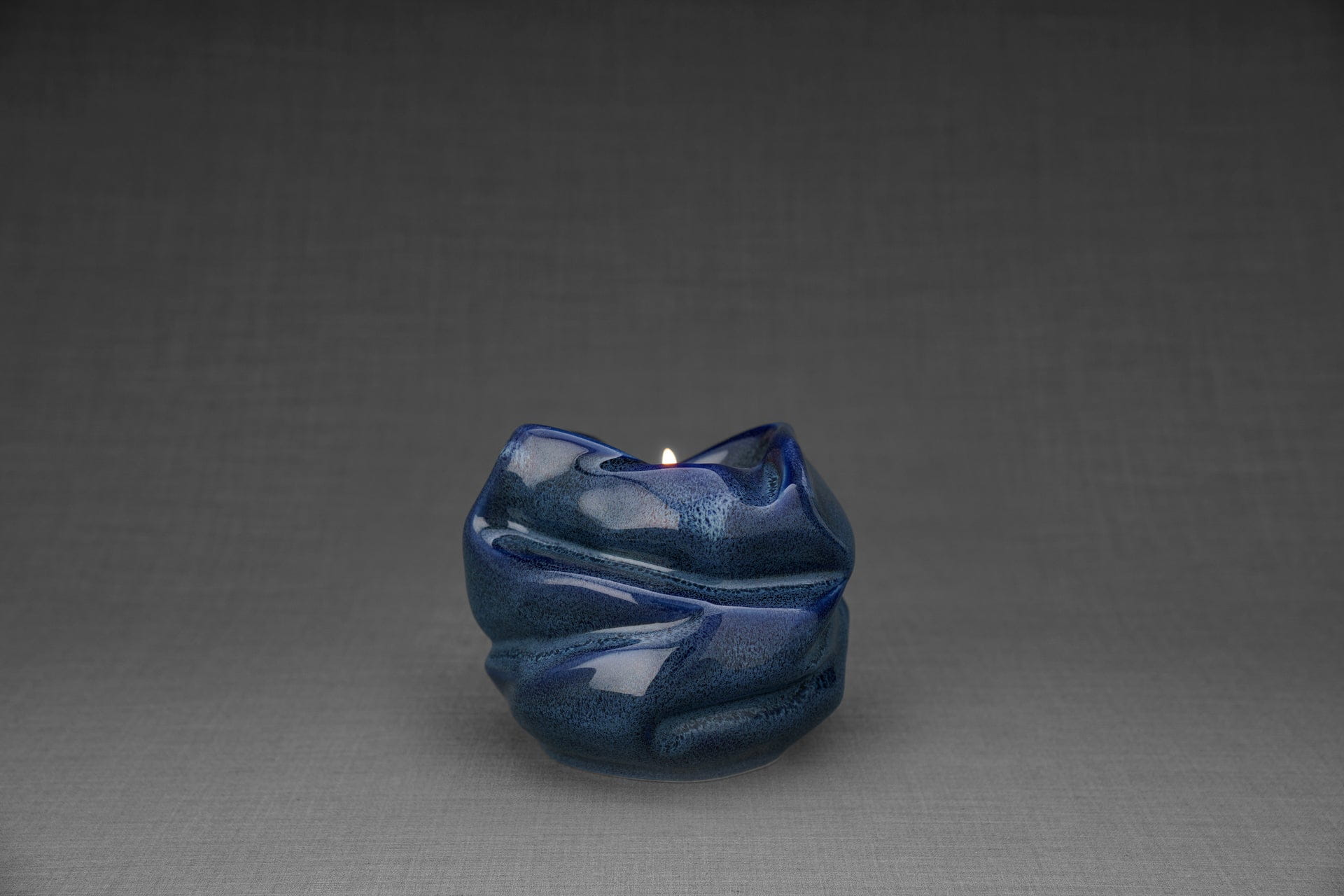 Candle Keepsake Urn for Ashes in Blue