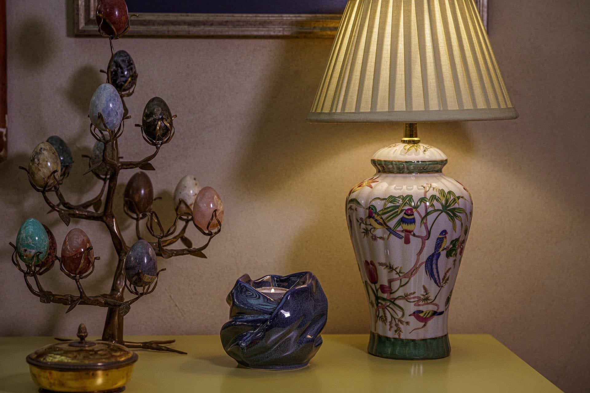 Candle Keepsake Urn for Ashes in Blue