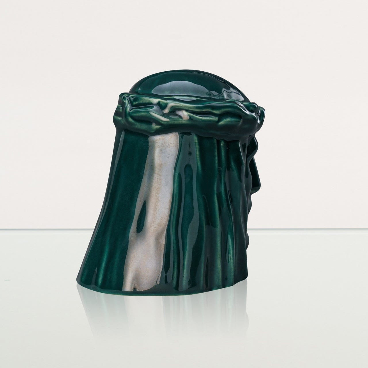 The Christ Mini Urn for Ashes in Oxide Green