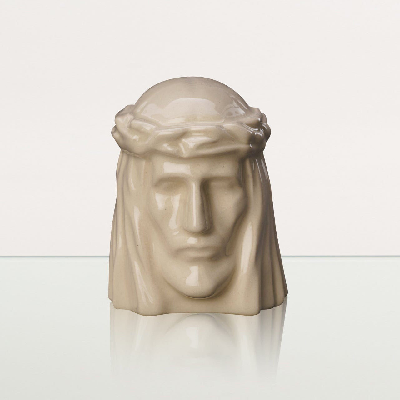 The Christ Mini Urn for Ashes in Cream