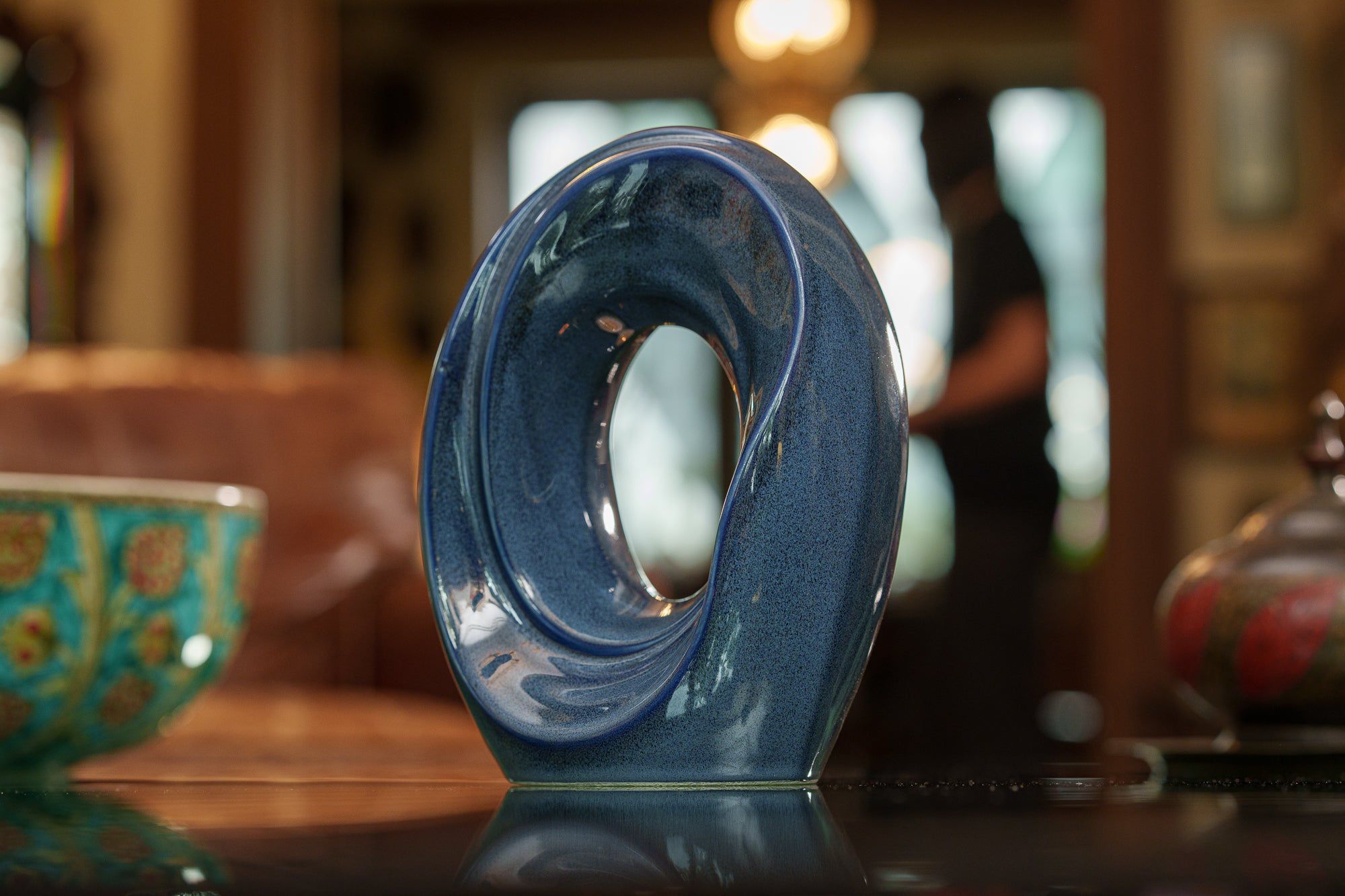 The Passage Medium Urn for Ashes in Blue