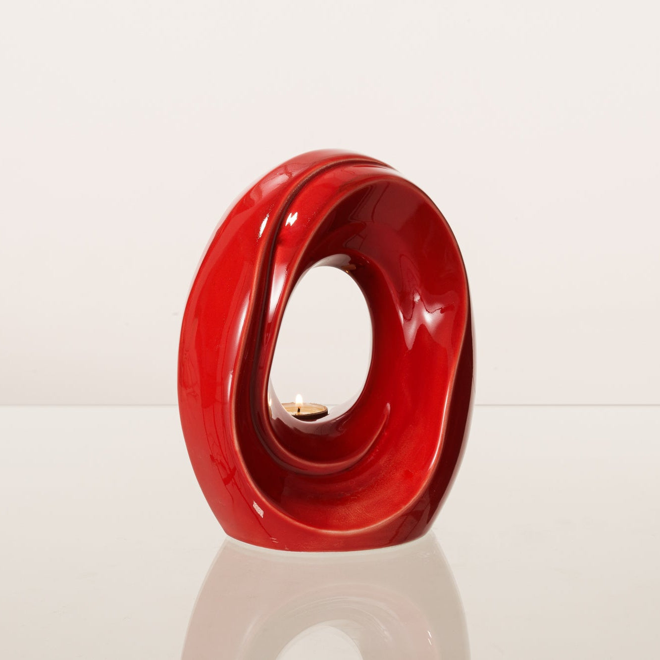 The Passage Medium Urn for Ashes in Red