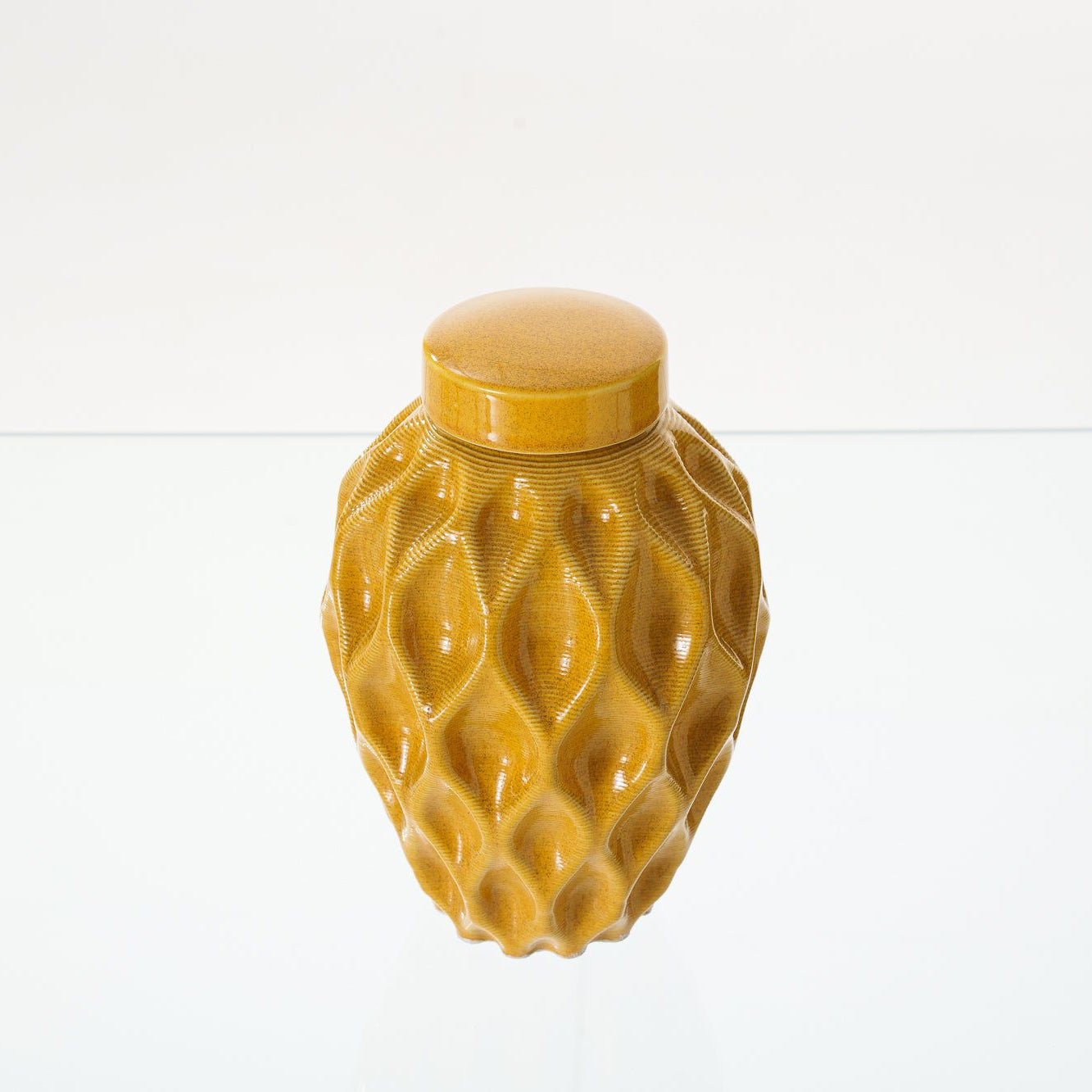 Echo Medium Urn for Ashes in Amber Yellow