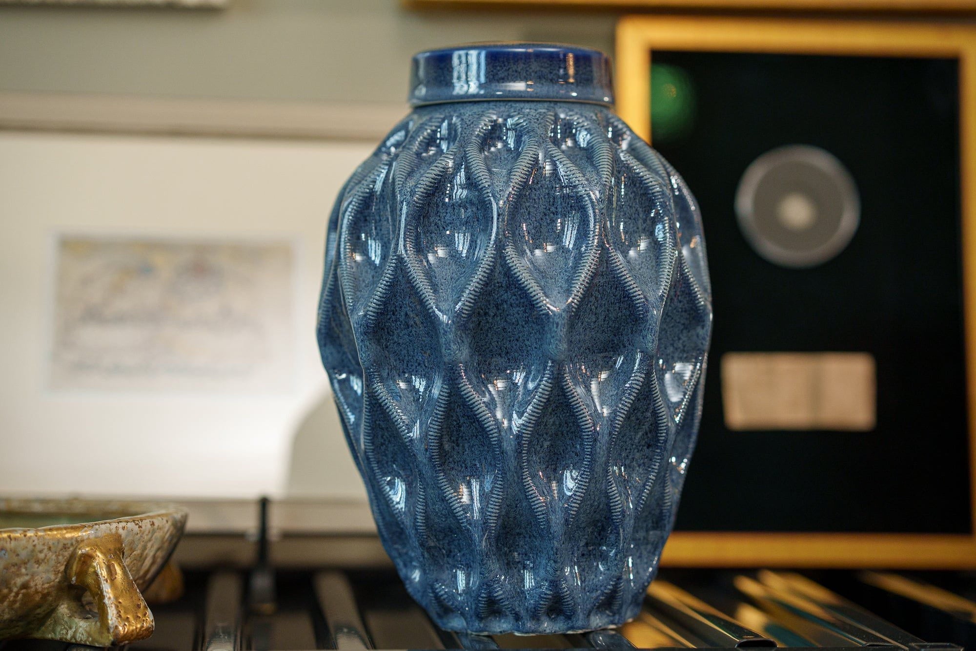 Echo Medium Urn for Ashes in Blue