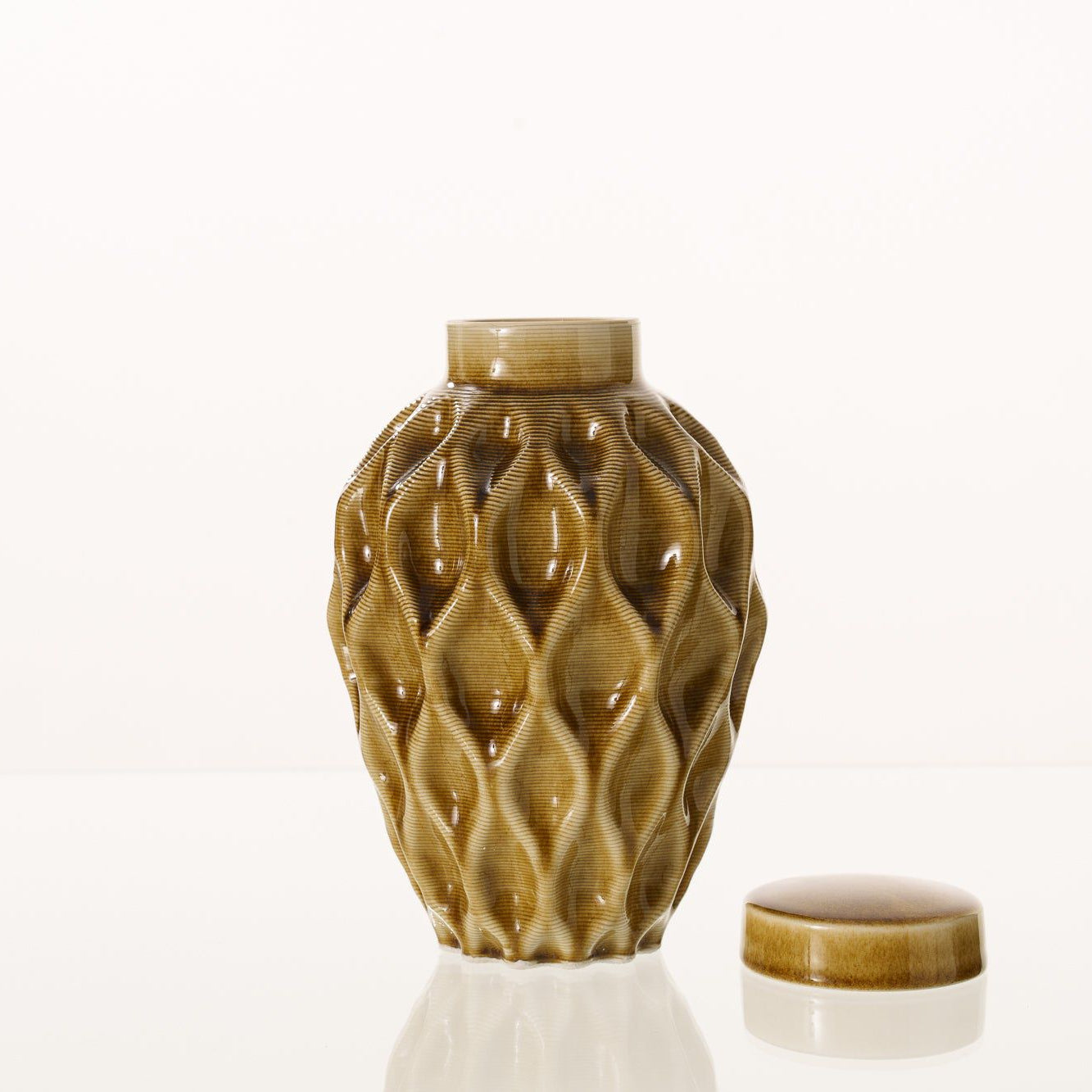 Echo Medium Urn for Ashes in Dark Sand