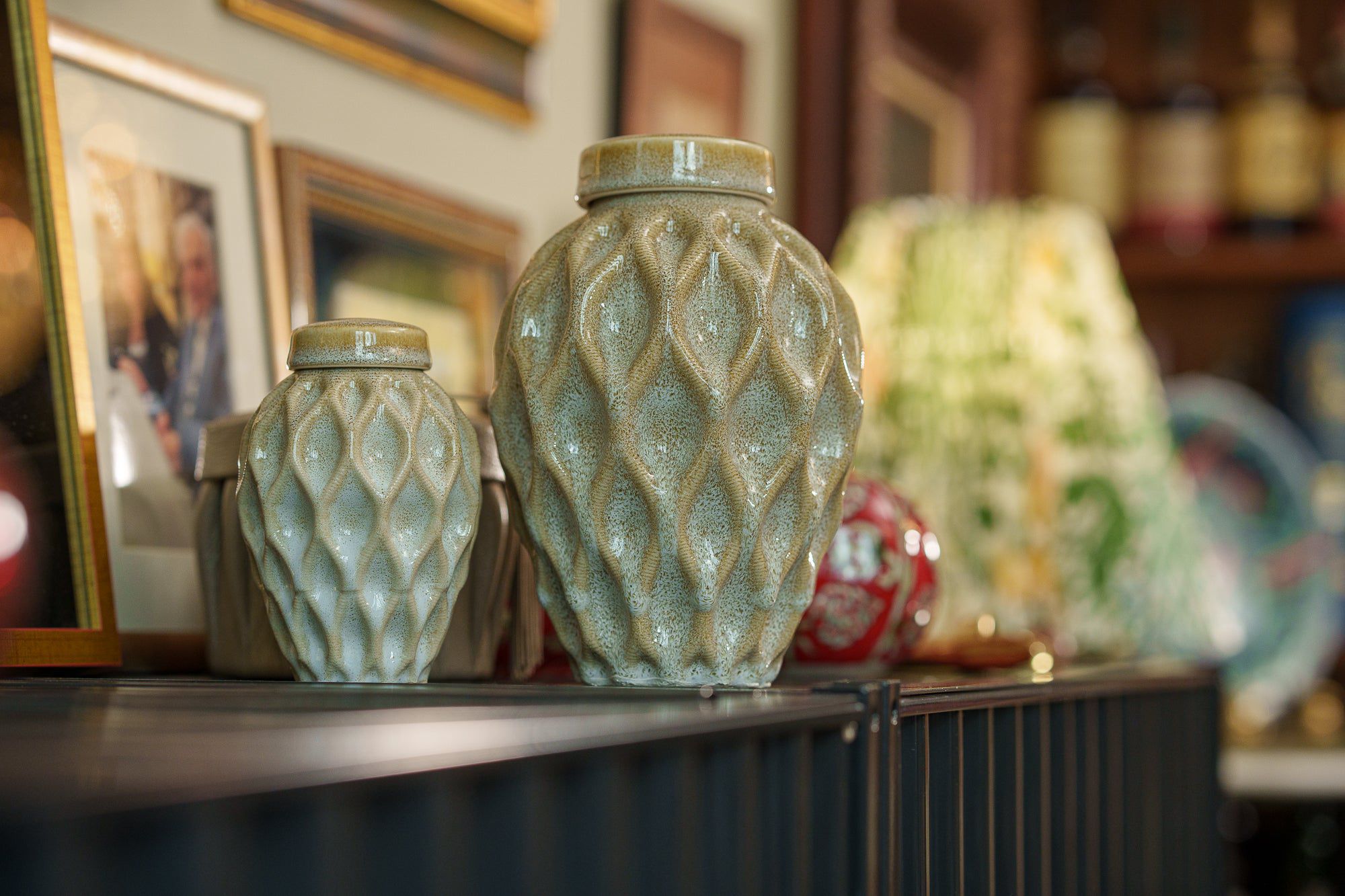 Echo Medium Urn for Ashes in Light Sand