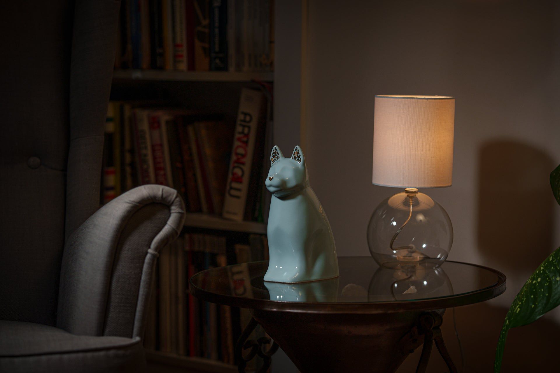 Barkley Dog Pet Urn for Ashes in Light Blue