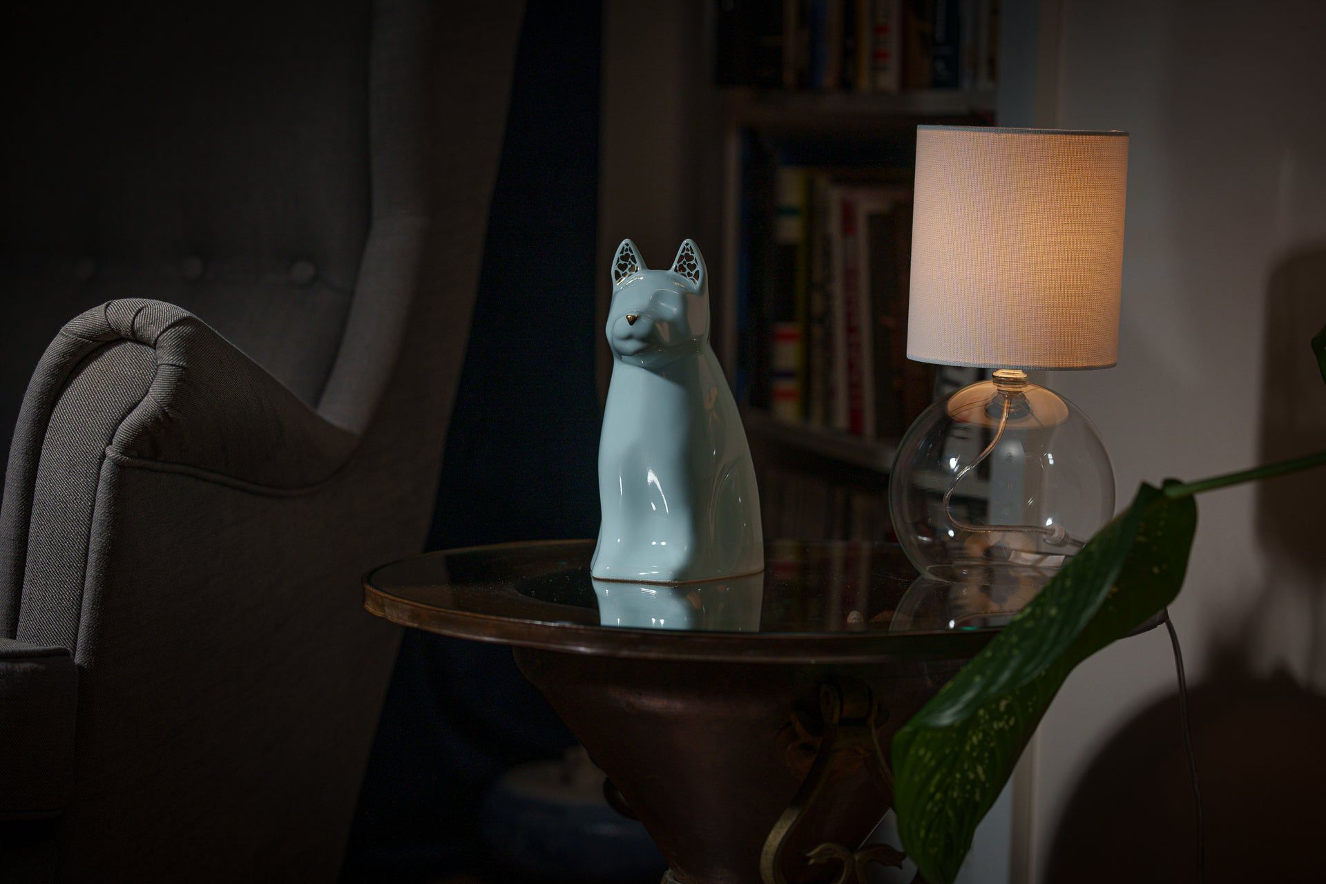 Barkley Dog Pet Urn for Ashes in Light Blue