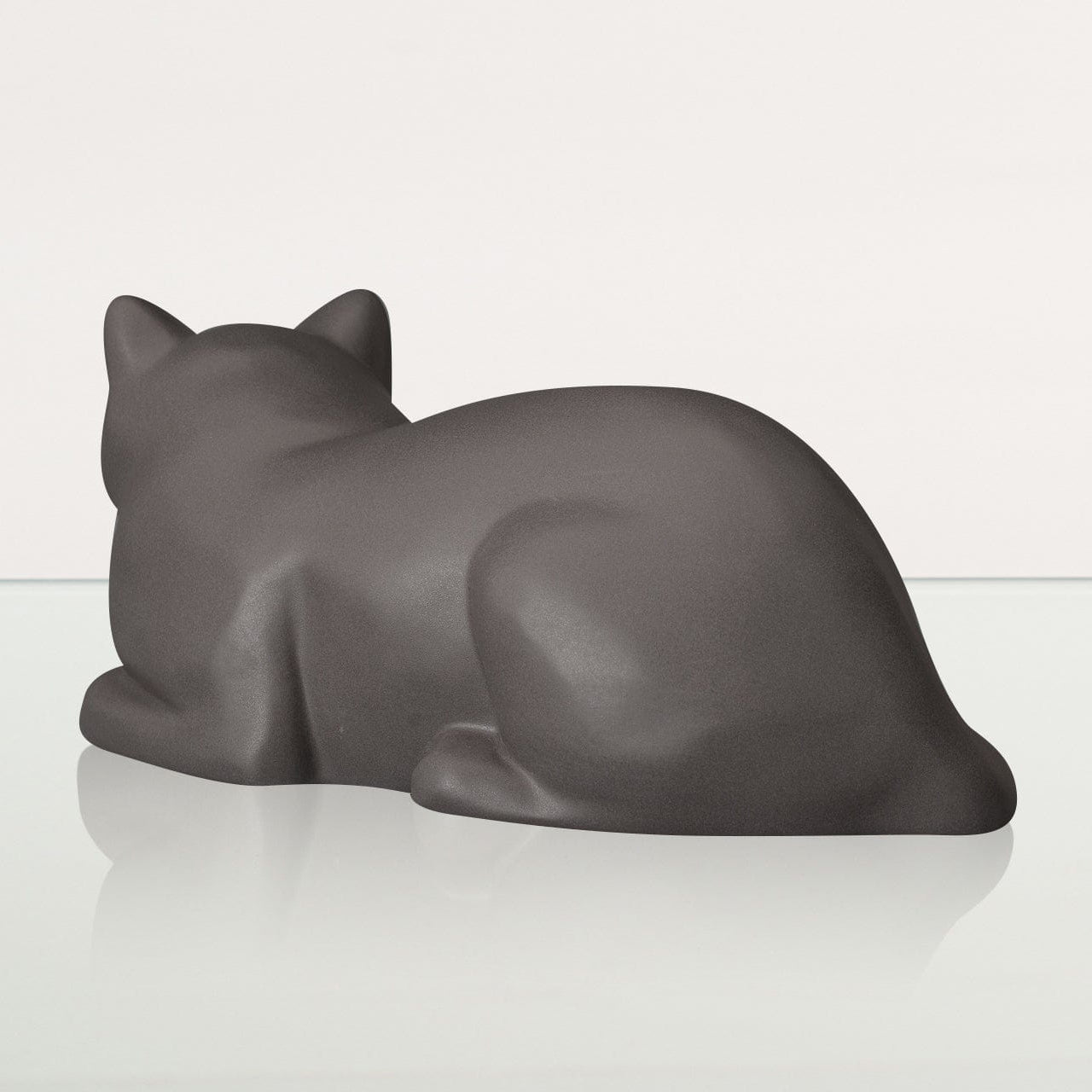 Cat Urn for Ashes in Matte Grey