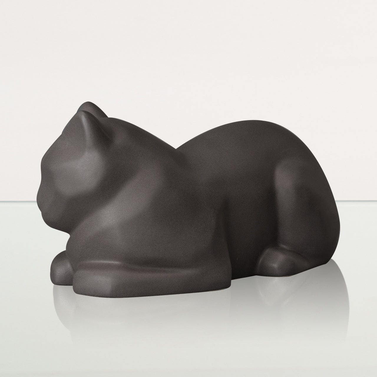 Cat Urn for Ashes in Matte Grey