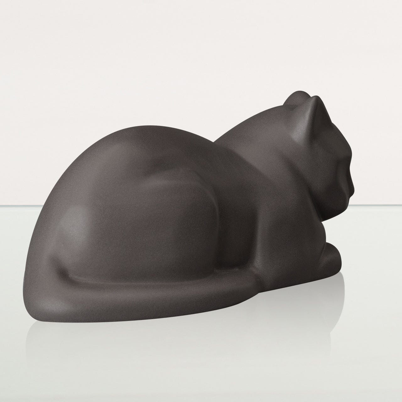 Cat Urn for Ashes in Matte Grey